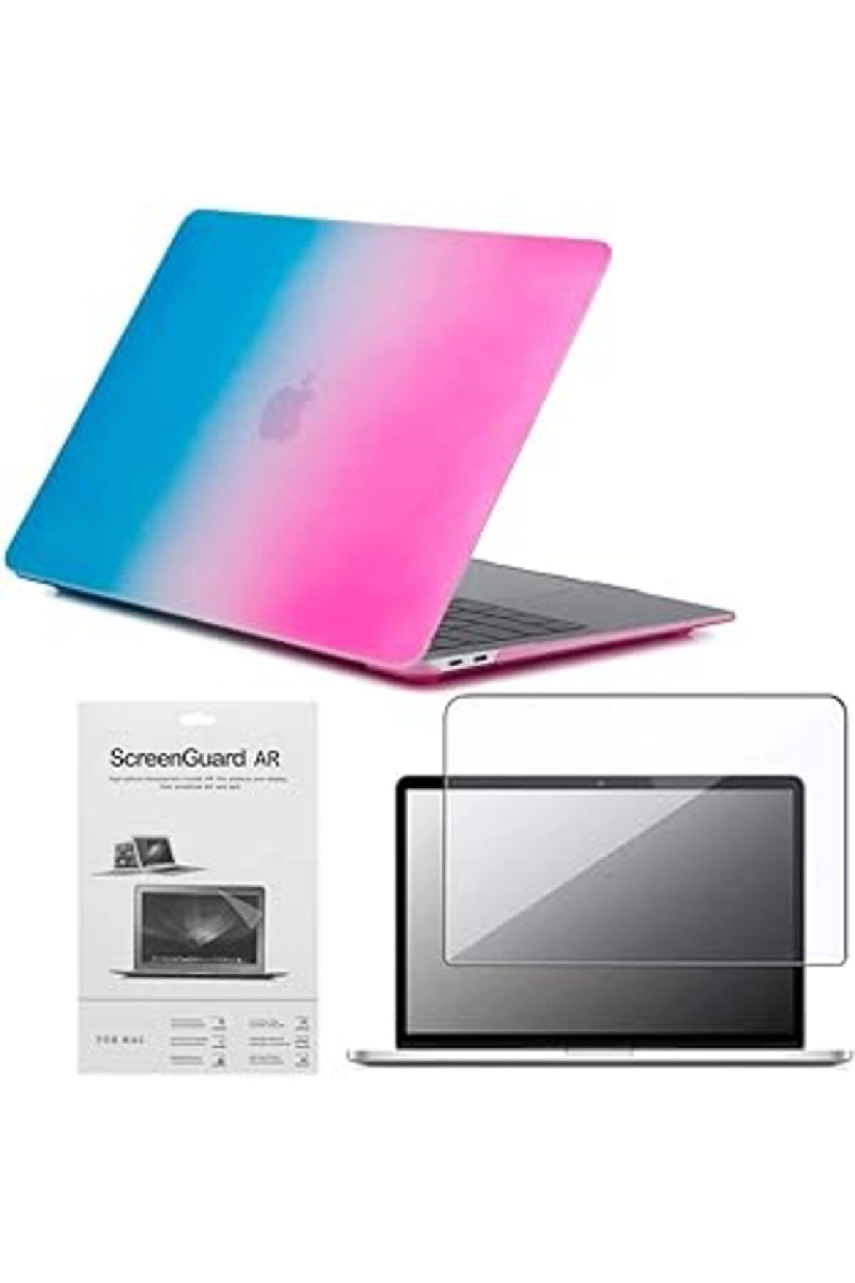 Hepta Collection Codegen Apple 13 Macbook Pro M2 A2686 Gökkuşağı Kılıf Koruyucu Ekran Filmi Cmptm2-133rw