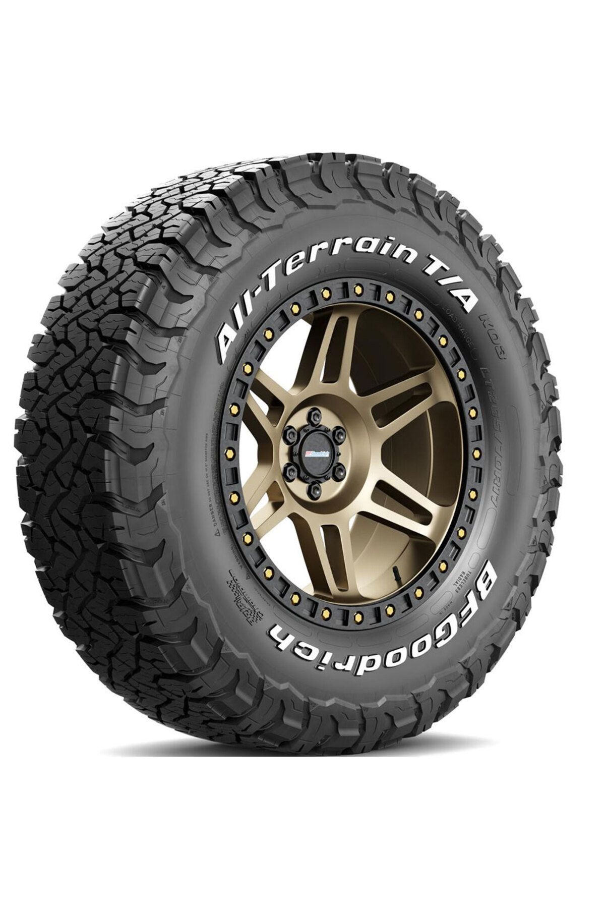 Bf Goodrich LT275/65 R17 118/115S RWL Beyaz Yazılı All Terrain T/A KO3 4 Mevsim Lastik (2025 Üretim)