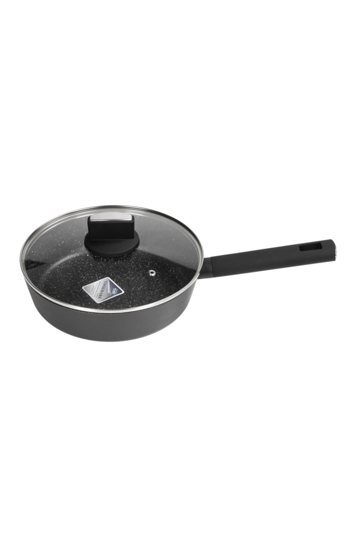 Zilan-Zilan ZLN0881 Black saucepan with marble coating, 5 layers, 26 cm and soft-touch handle, 3.1L 2