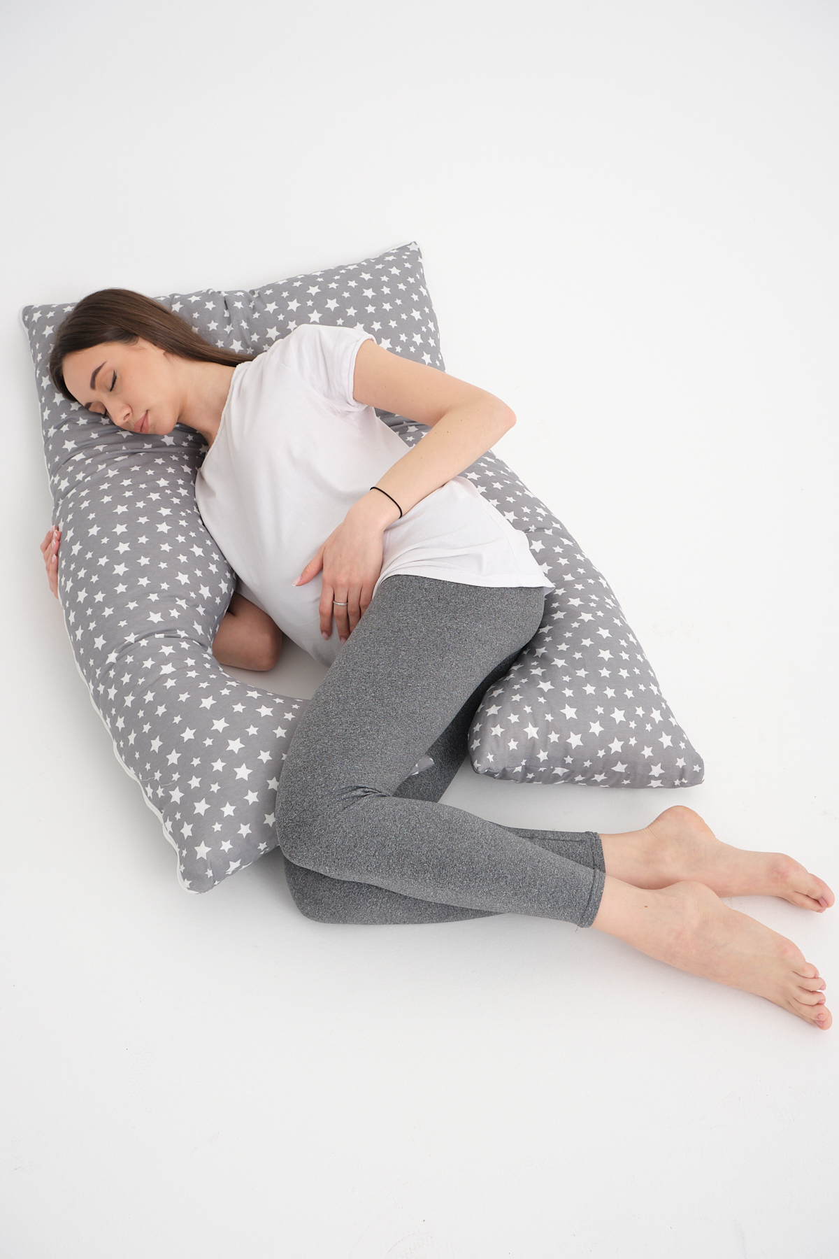 Pinkapple Beş Farklı Bölgesel Destekli Fonksiyonel Yıkanabilir Kılıflı Hamile Destek Yastığı fotoğrafı 5 (önizleme)