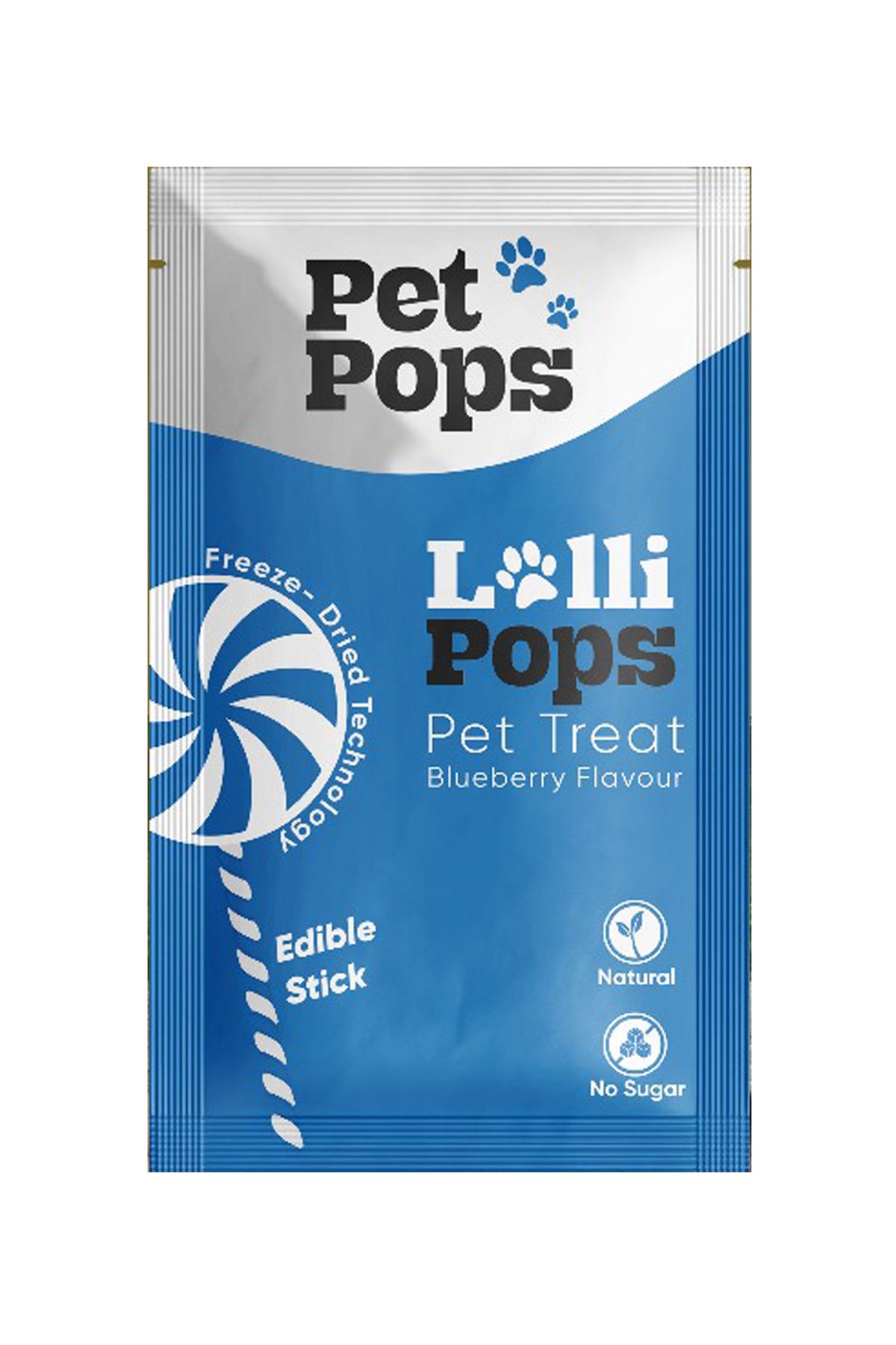 PET POPS Kedi ve Köpekler için Ödül maması - 5adet %100 Doğal içerikli LolliPops ( Yaban Mersinli )