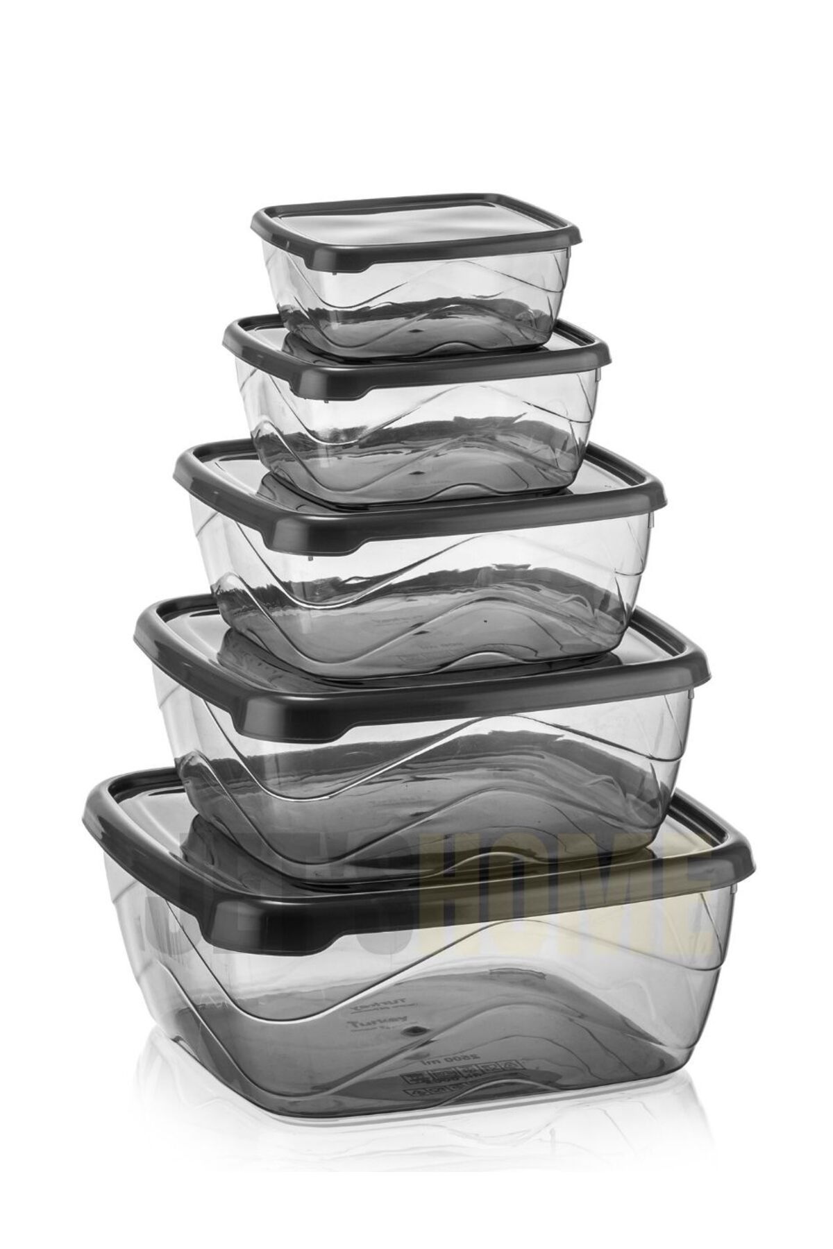 Jet's Home-5'Unrar Set - Square Storage Container System Bpa Free for Holding Food and Fodyu 3