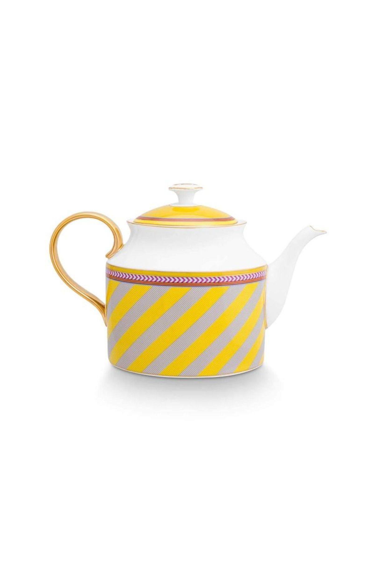 Pip Studio-Porcelain teapot, Pip Studio, Stripes Yellow, 1.8l, Pip Chique collection 3