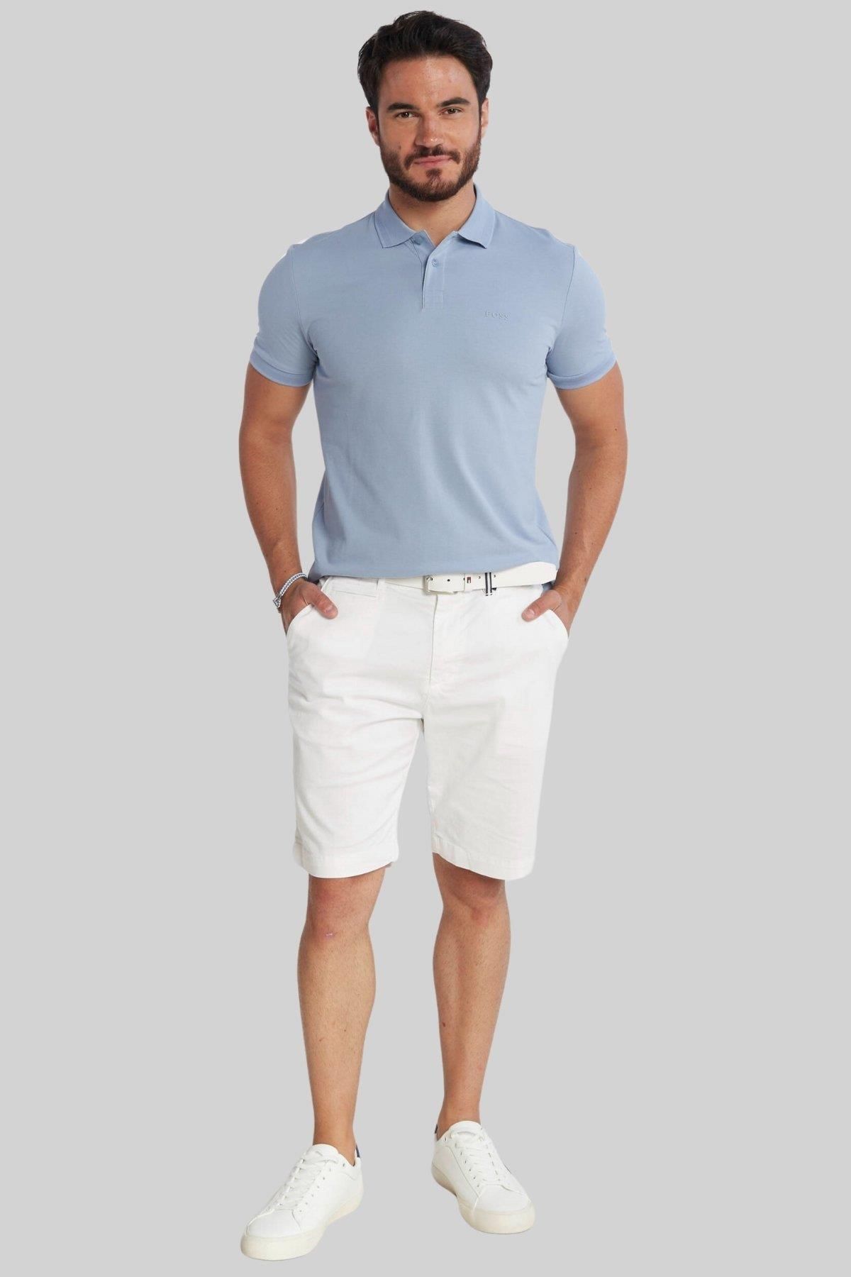 تی شرت یقه پولو مردانه SLIM FIT POLO BLUE Hugo Boss