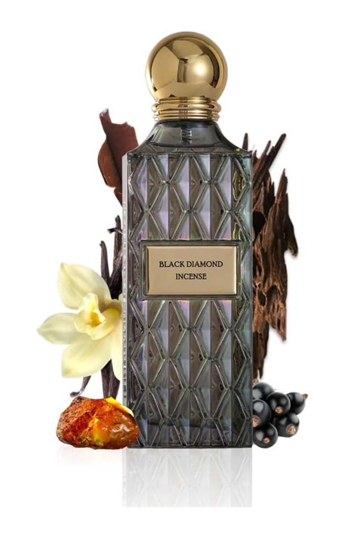 IBRAHIM ALQURASHI عطر بلاك دايموند او دي بارفان بخور 150 مل، للجنسين