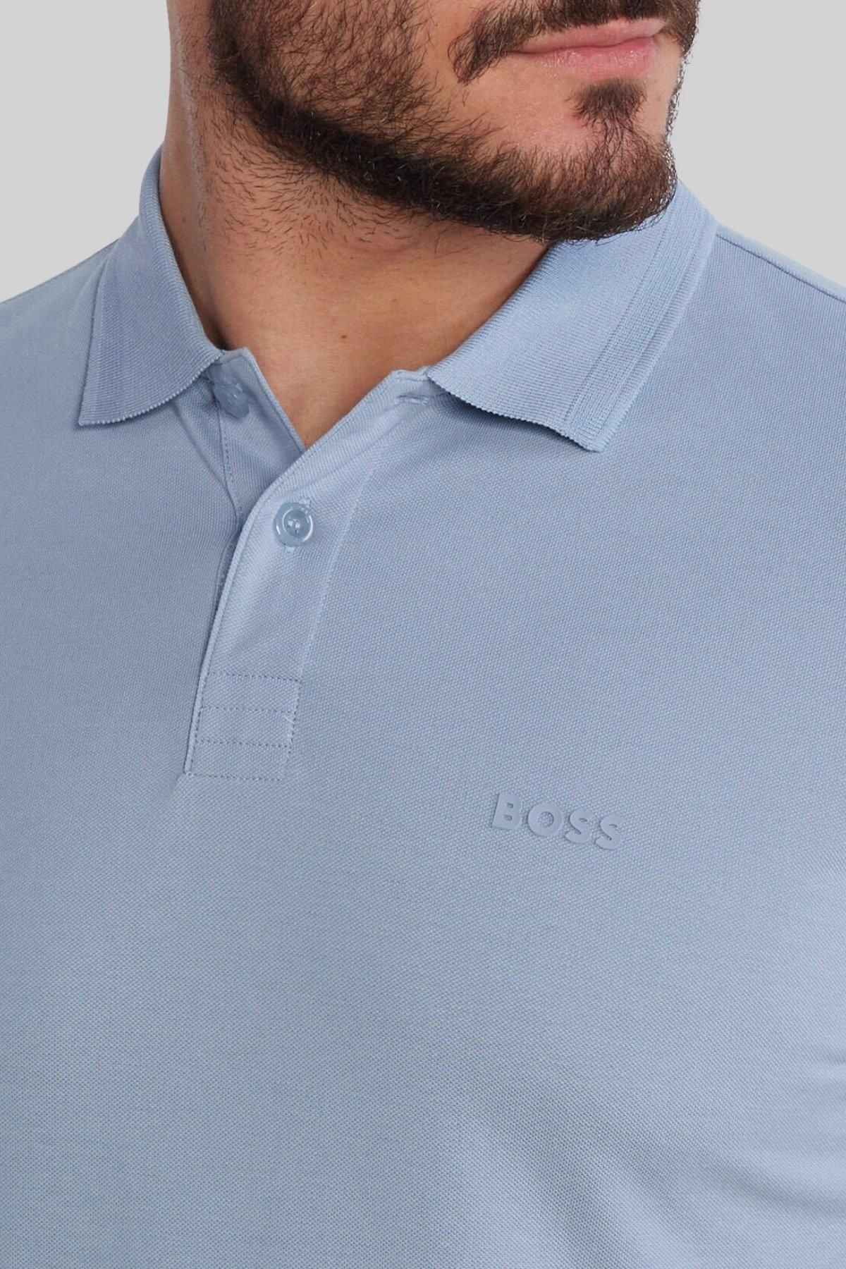 تی شرت یقه پولو مردانه SLIM FIT POLO BLUE Hugo Boss