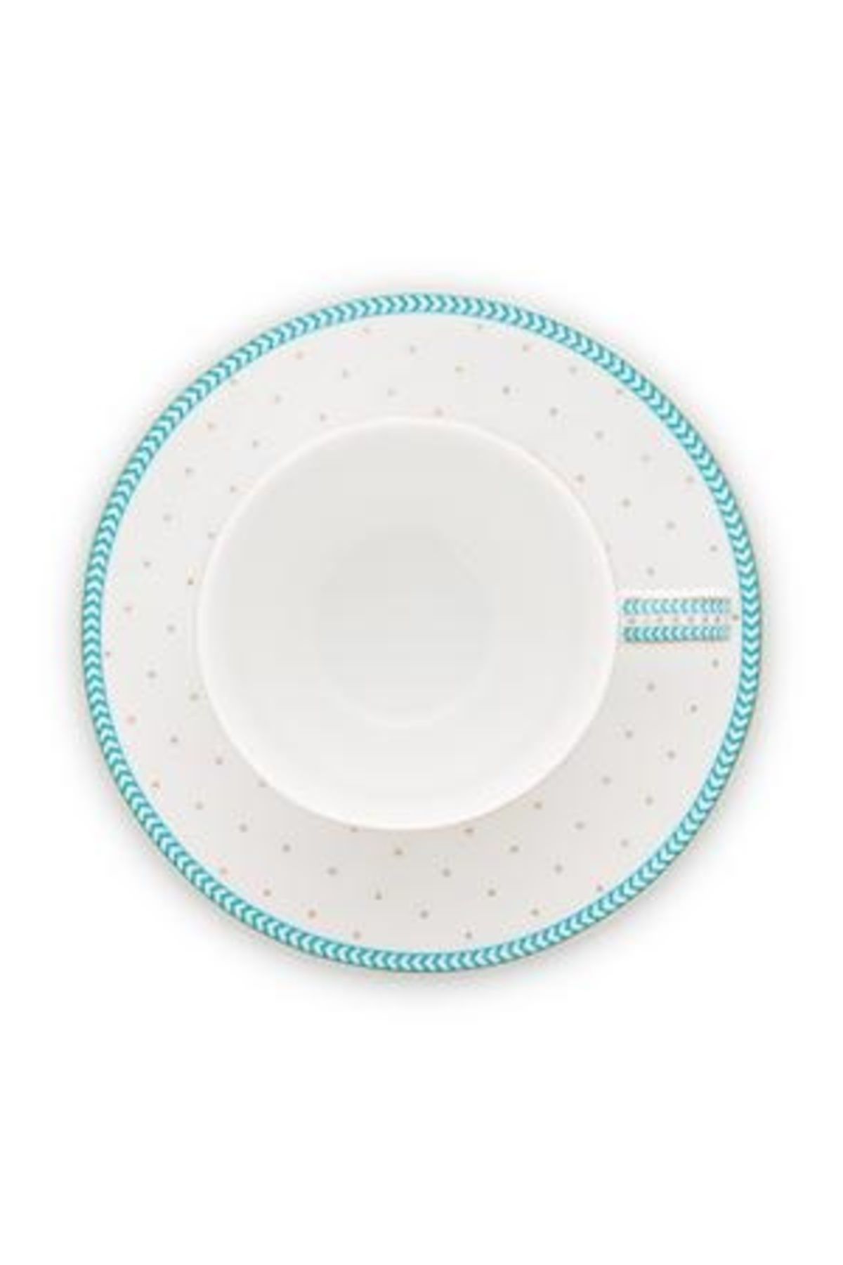 Pip Studio-Set of 2 cups with saucers, porcelain, Pip Studio, 120ml, Jolie White collection 2