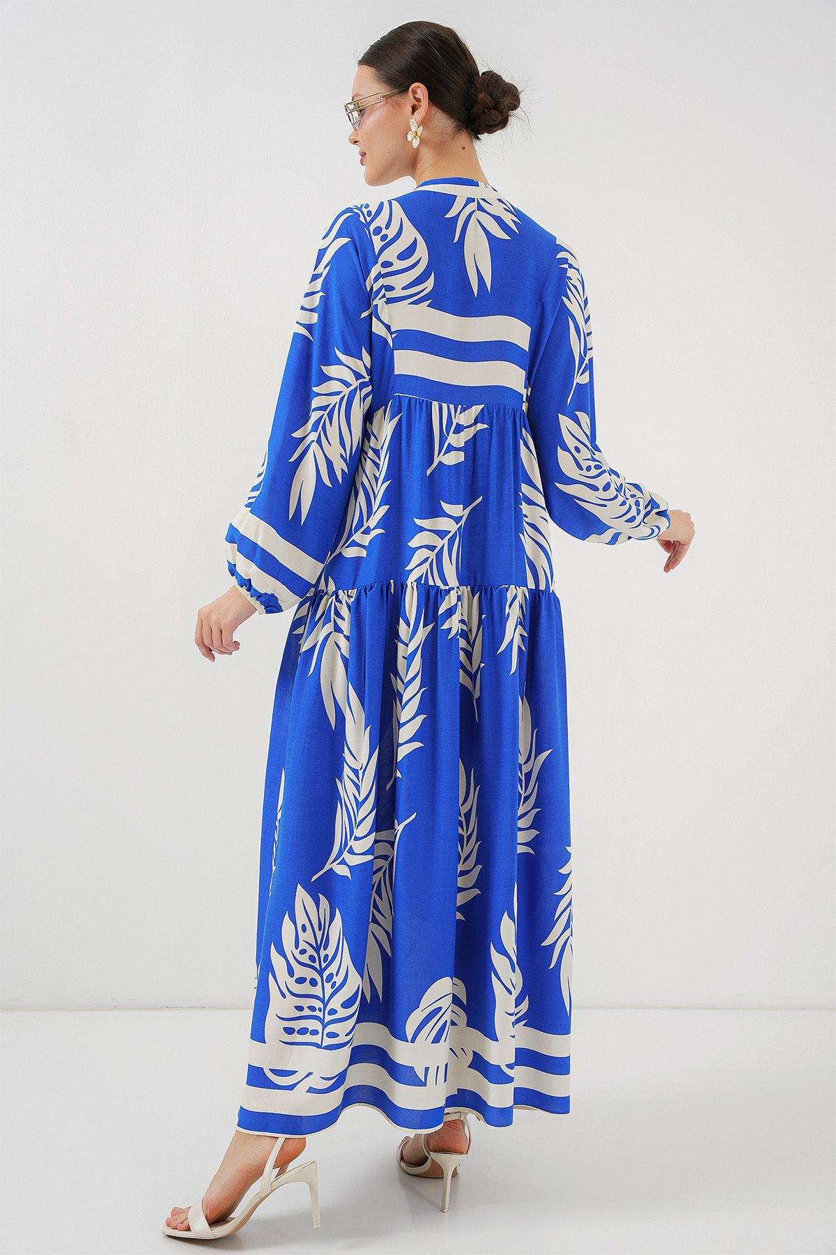 Bigdart-2423 Authentic Patterned Hijab Dress - Saks 3 5
