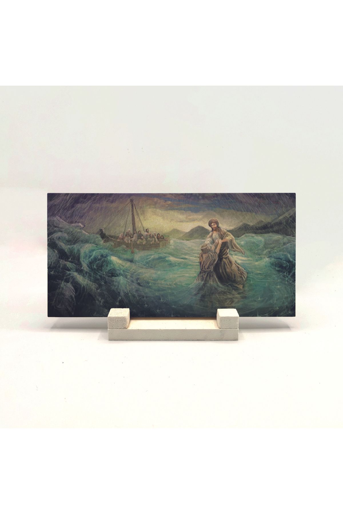 Souvenest Baskılı Doğaltaş Masaüstlük 10x20 Drg-58