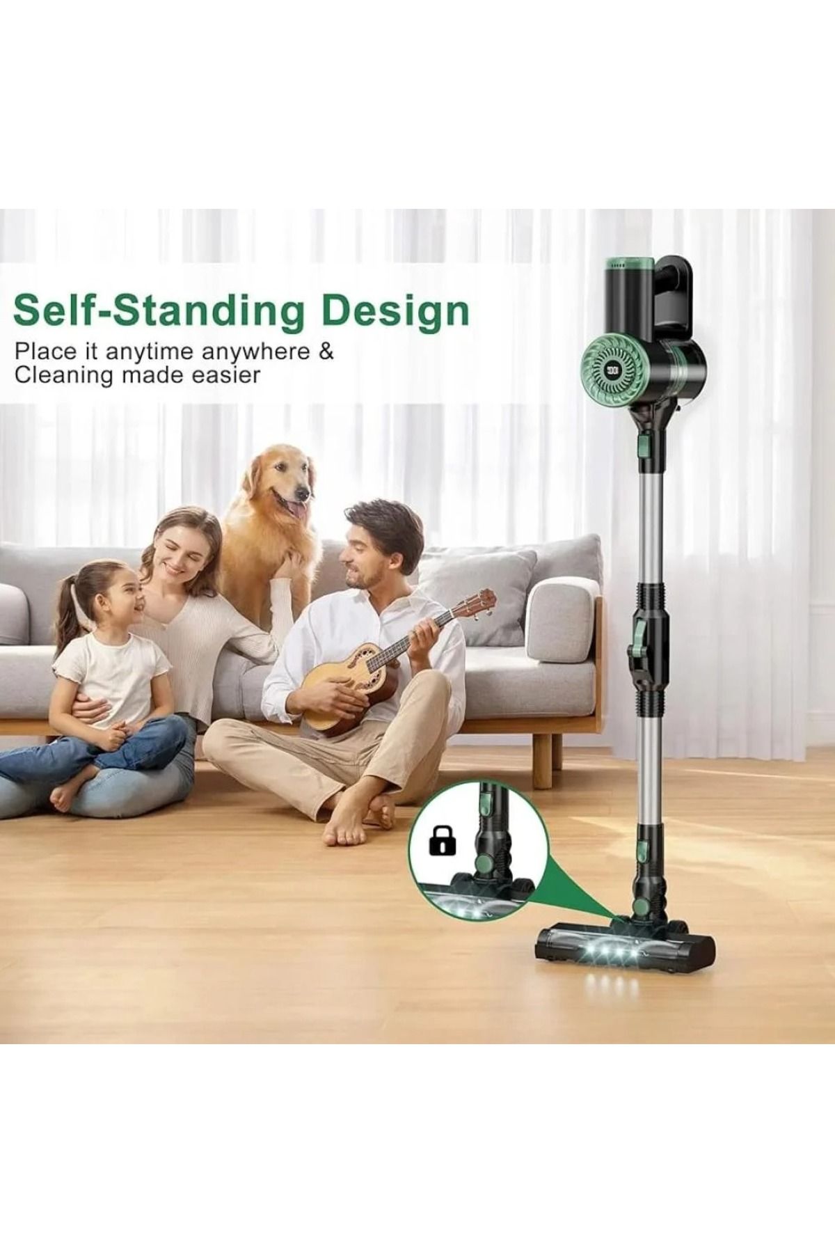 Denx-DENX DX2903 160W Cordless Stick Vacuum with 2000mAh Battery 6
