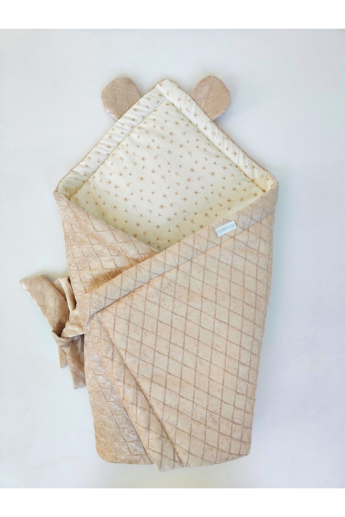 Tomuycuk Kahve Kız Erkek Bebek Battaniyesi Doğal Uyku Kundağı Hastane Çıkış Yenidoğan Mevsimlik Hediyelik fotoğrafı 2 (önizleme)