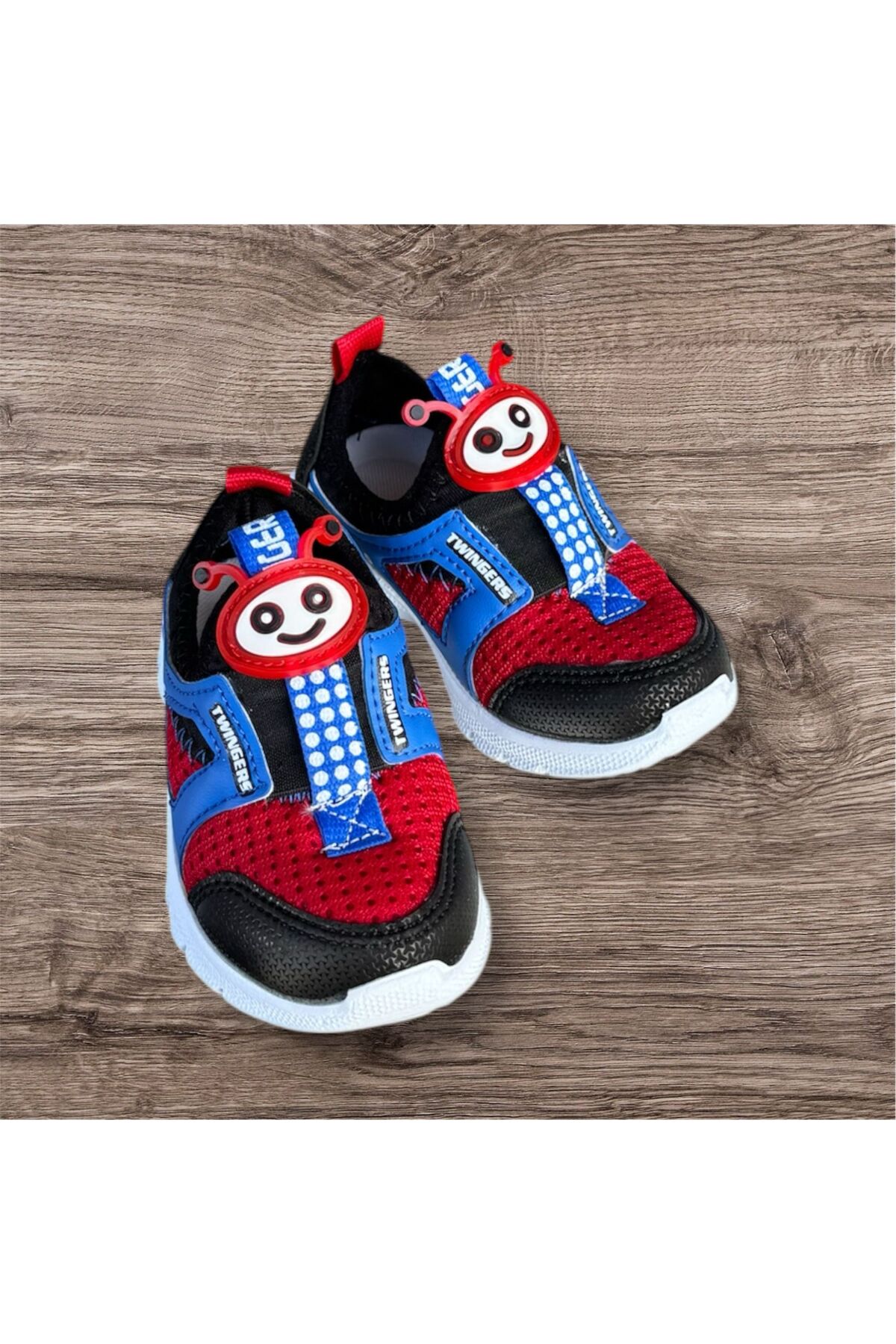 İpek erkek bebek fileli bağcıksız  yazlık hafif comfort taban spor ayakkabı sneaker fotoğrafı 3 (önizleme)