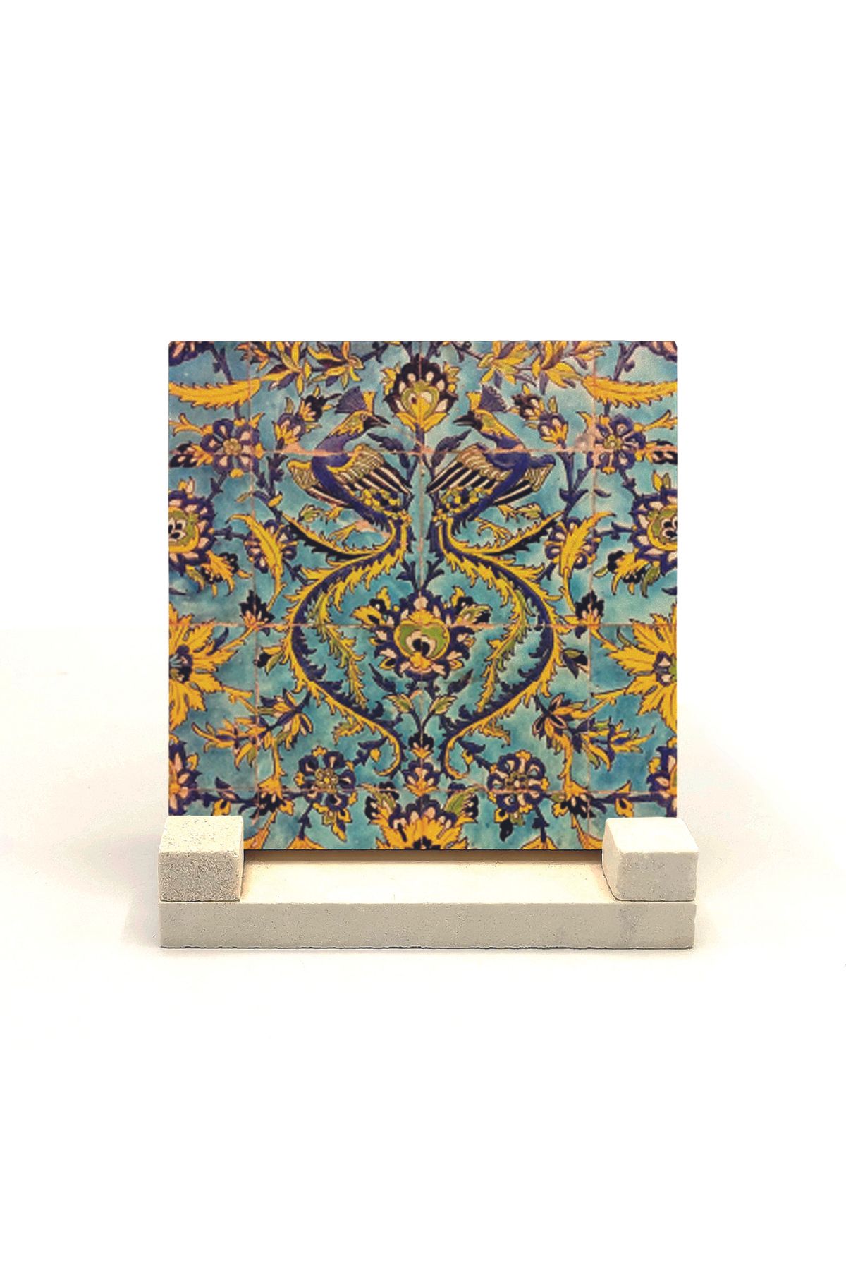 Souvenest Vank Katedrali Isfahan, Iran Deseni Baskılı Doğaltaş Masaüstlük 10x10 Kd-65