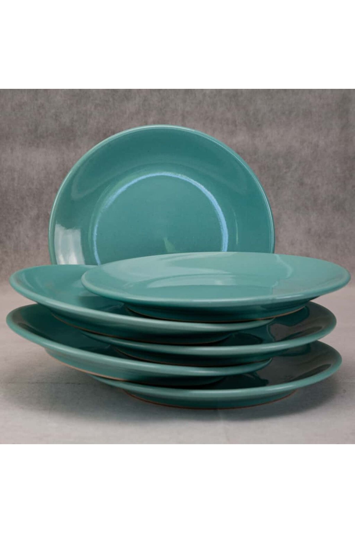 Cesiro Set 6 Farfurii Desert Albastru Cer, 20 Cm - One Size