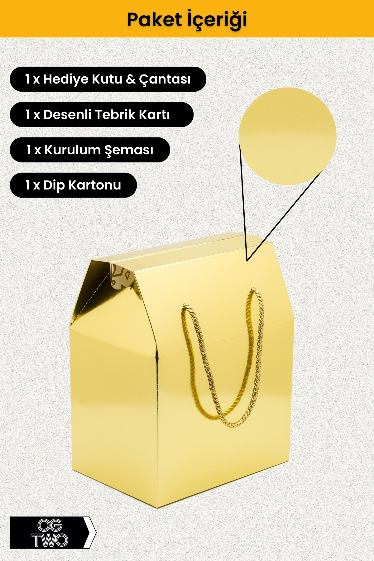 OGTWO Premium Konsept Tasarım Hediye Kutusu & Çanta Boş Karton Hediye Paketi Hediyelik Kutu - 24x14x20cm fotoğrafı 4 (önizleme)