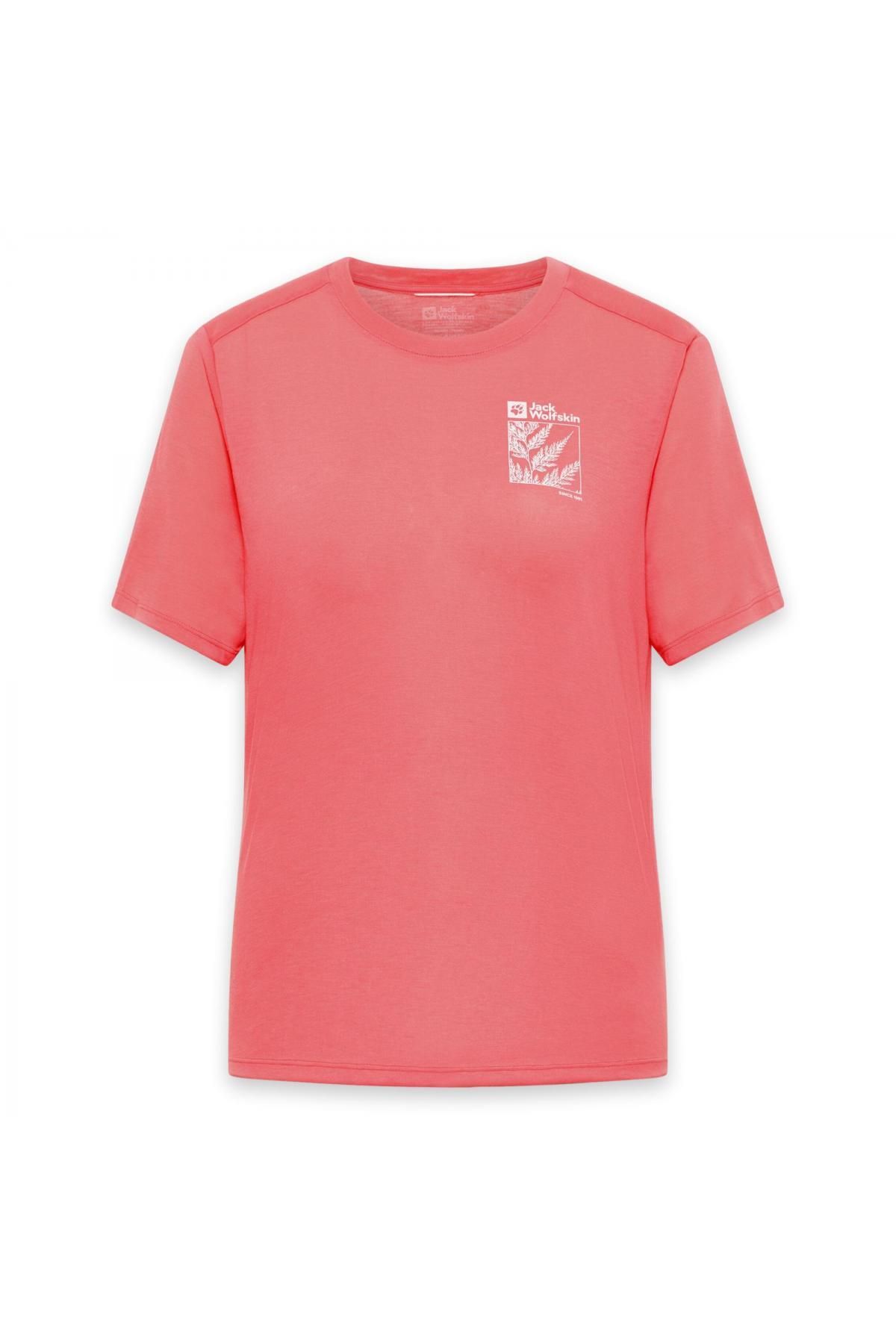 Jack Wolfskin-A63953 Vonnan Graphic t W Red Women's T-Shirt 4