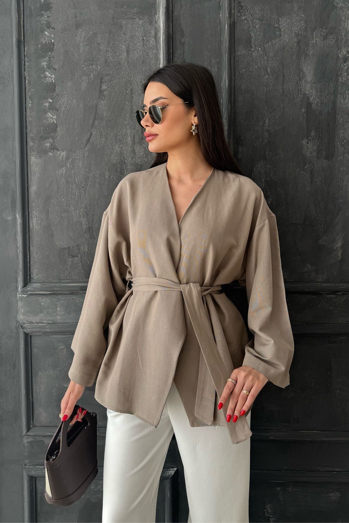 oshebu-Damen-Kimono mit Gürtel 3