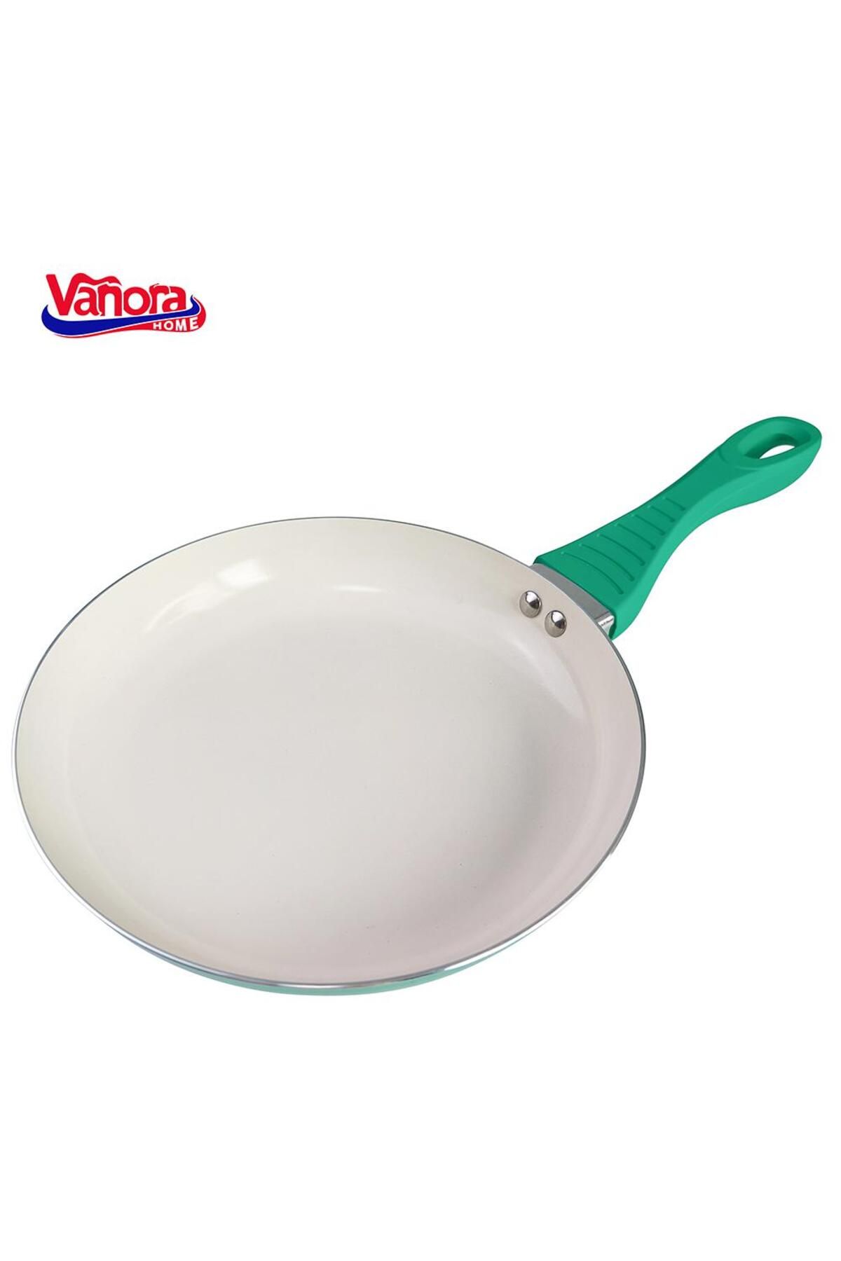 vanora Tigaie Aluminiu, Acoperire Ceramica 24x4 Cm, Mara Verde - One Size