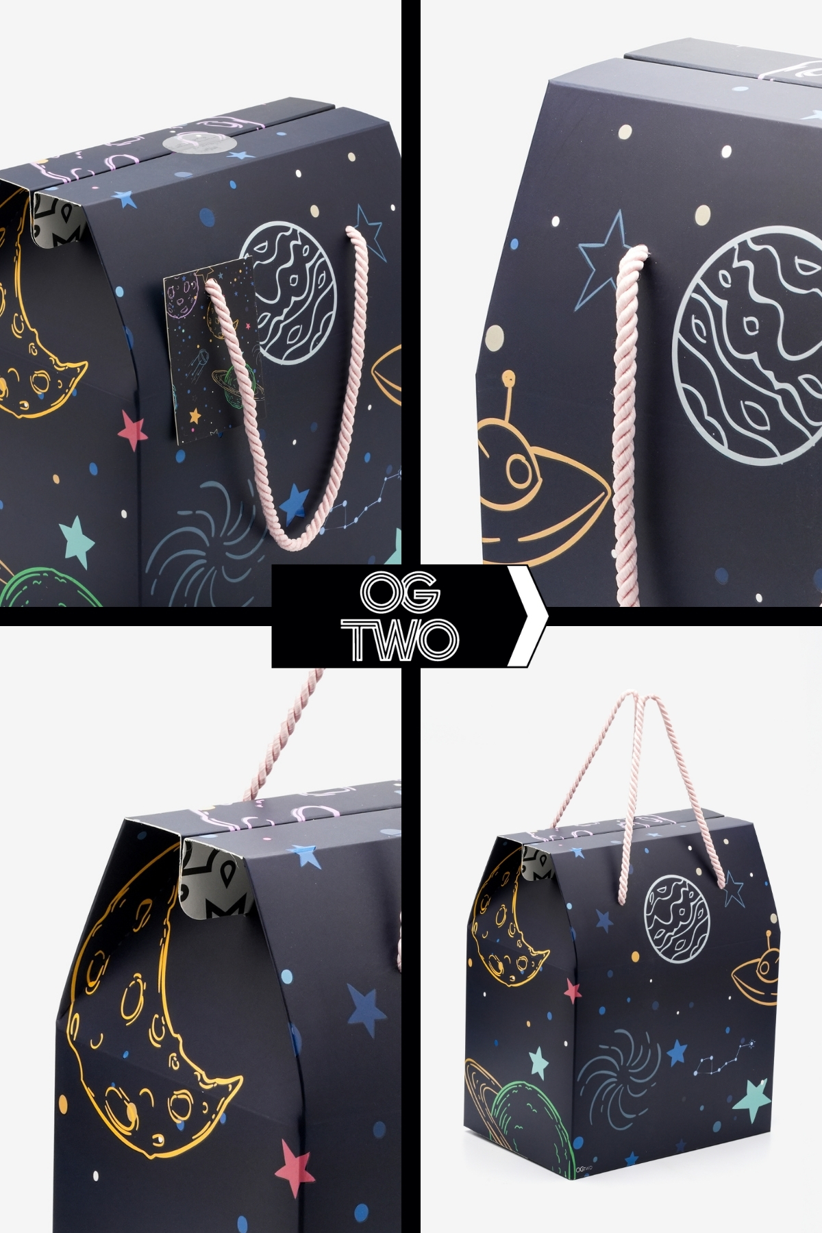 OGTWO Premium Konsept Tasarım Hediye Kutusu & Çanta Boş Karton Hediye Paketi Hediyelik Kutu - 24x14x20cm fotoğrafı 2 (önizleme)