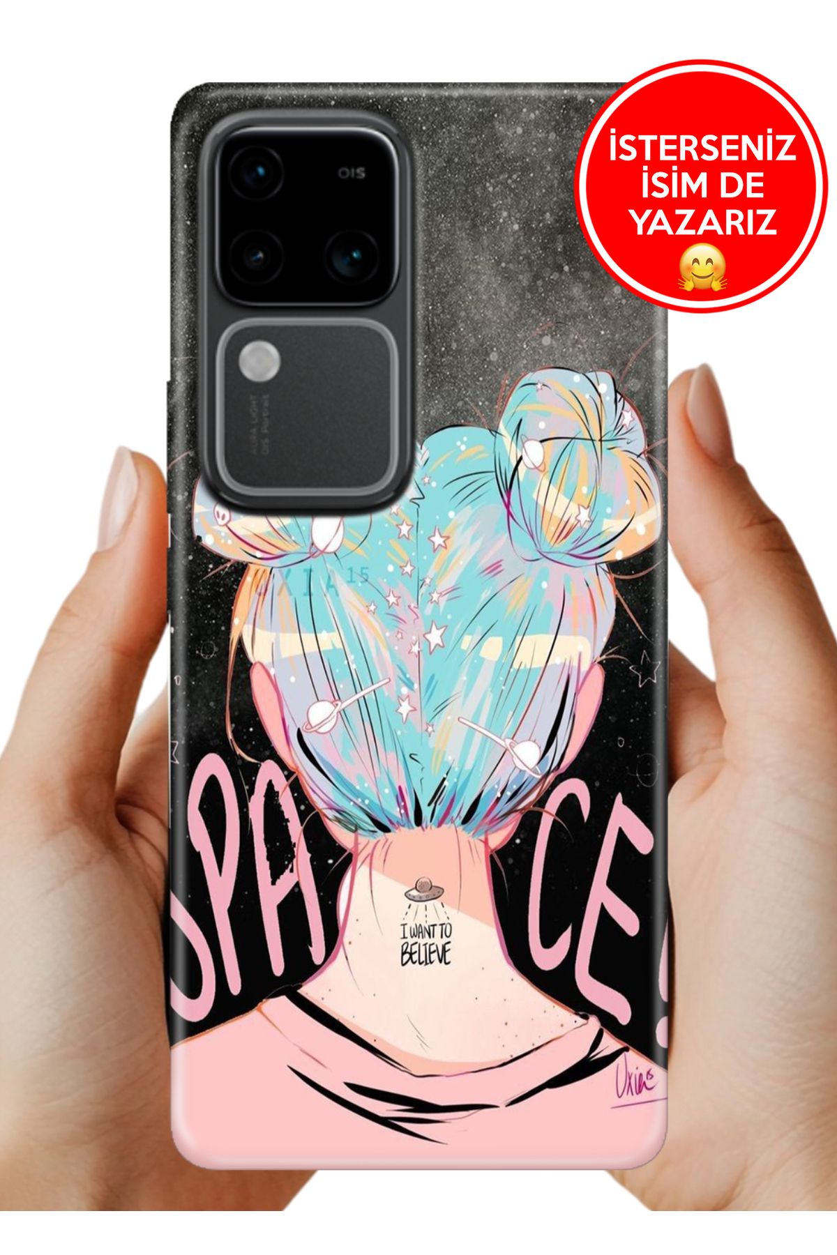 Cekuonline Vivo V30 Kılıf Tam Rubber Esnek Silikon Full Koruma Spaces