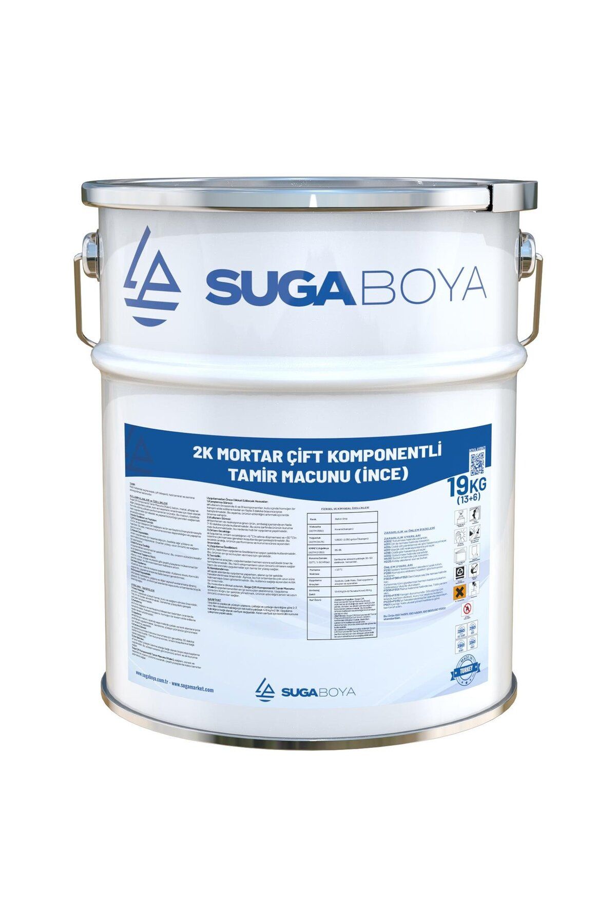 SUGA 2k Mortar Çift Komponentli Tamir Macunu Ince 13 6