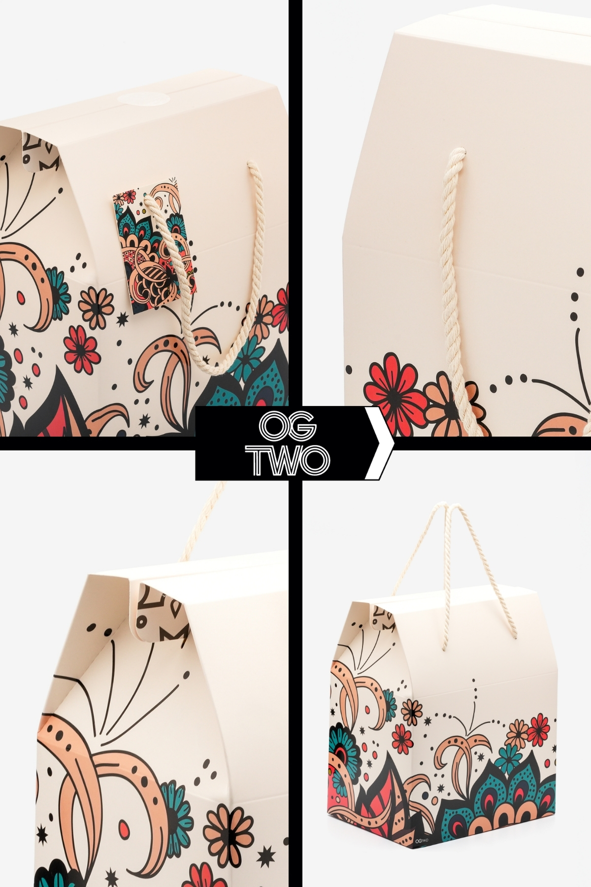 OGTWO Premium Konsept Tasarım Hediye Kutusu & Çanta Boş Karton Hediye Paketi Hediyelik Kutu - 24x14x20cm fotoğrafı 2 (önizleme)