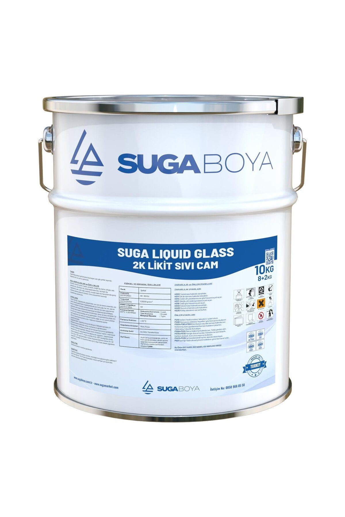 SUGA LİKİT SIVI CAM 2K ÇİFT KOMPONENTLİ 10 KG