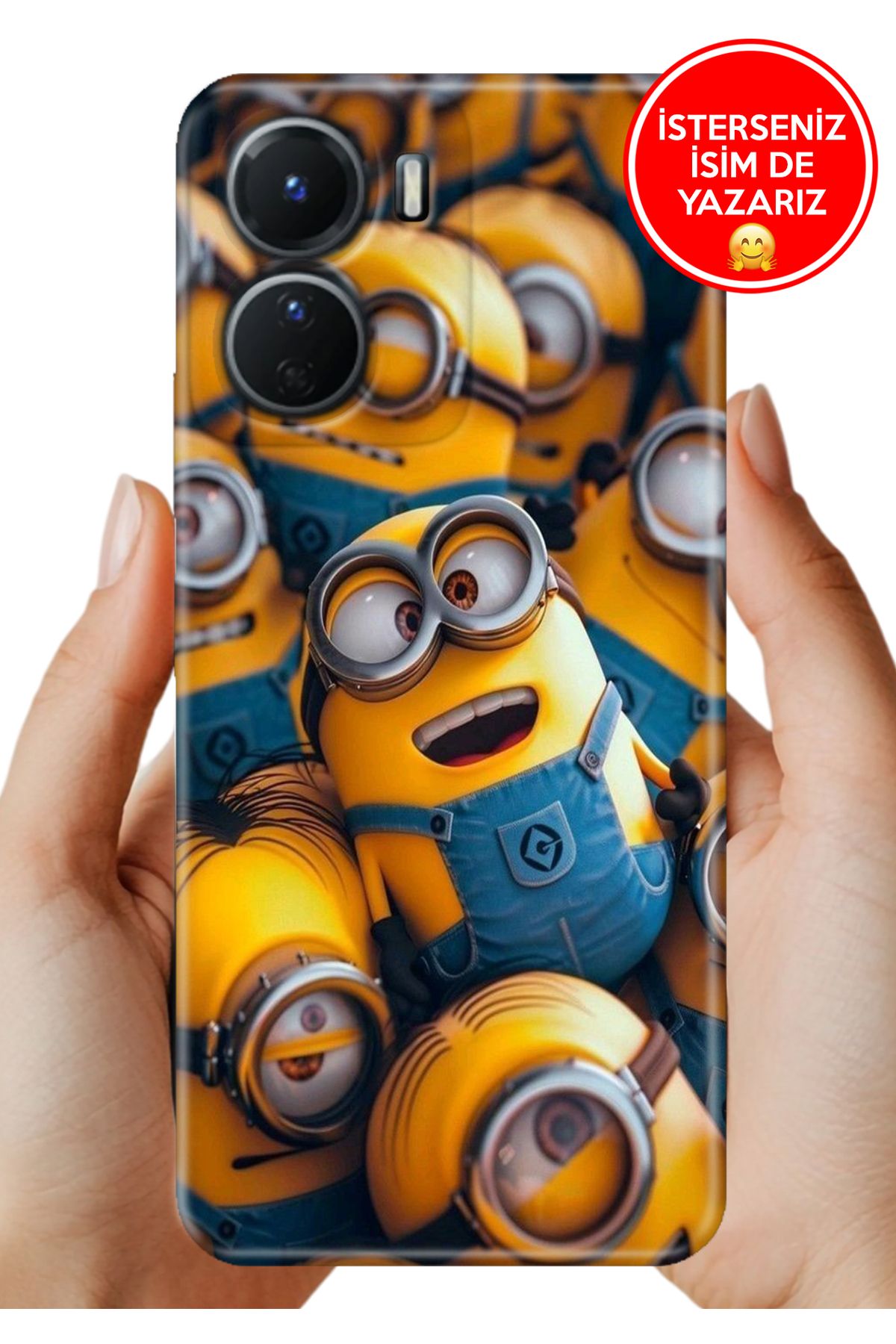 Cekuonline Y16 Kılıf Kamera Koruma Vip-Seri Esnek Silikon Minyonssss