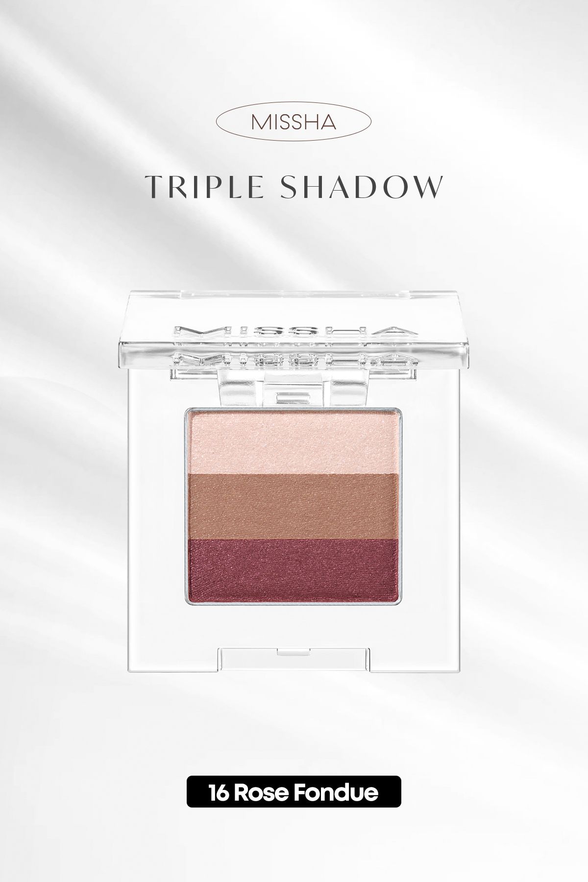 Missha-3 Color Eye Shadow - Soft Texture and Non-Shedding Triple Shadow No.16 (Turnips Fondue) 1