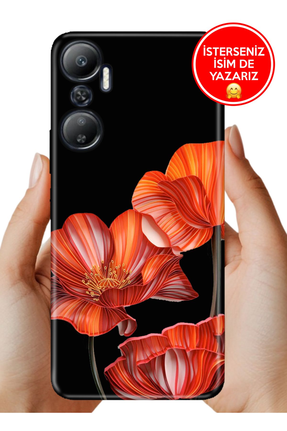 Cekuonline İnfinix Hot 20 Kılıf Trend Desenli Esnek Kapak Benim Bahçem