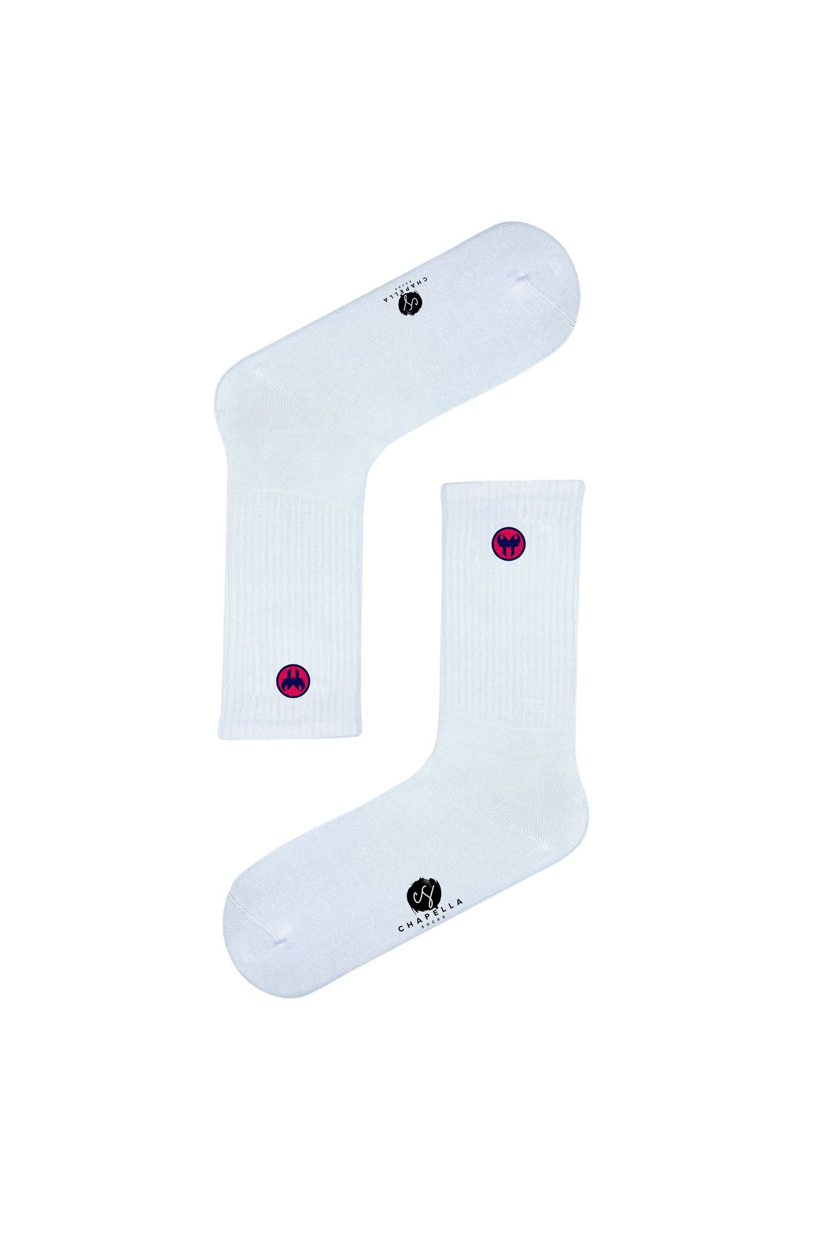 ChapellaSocks Magnetic Nakışlı Unisex Uzun Tenis Çorap- %100 Pamuk ve Rahat!