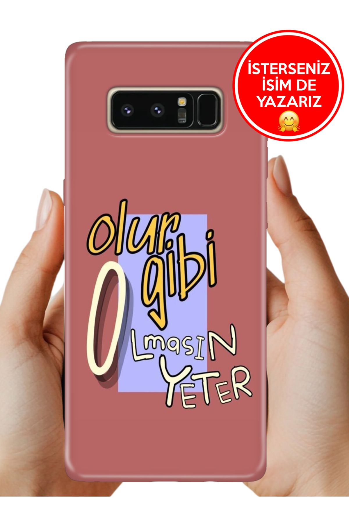 Cekuonline Galaxy Note 8 Kılıf Desenli Baskılı Kamera Korumalı ZRR Silikon Olur Gibi