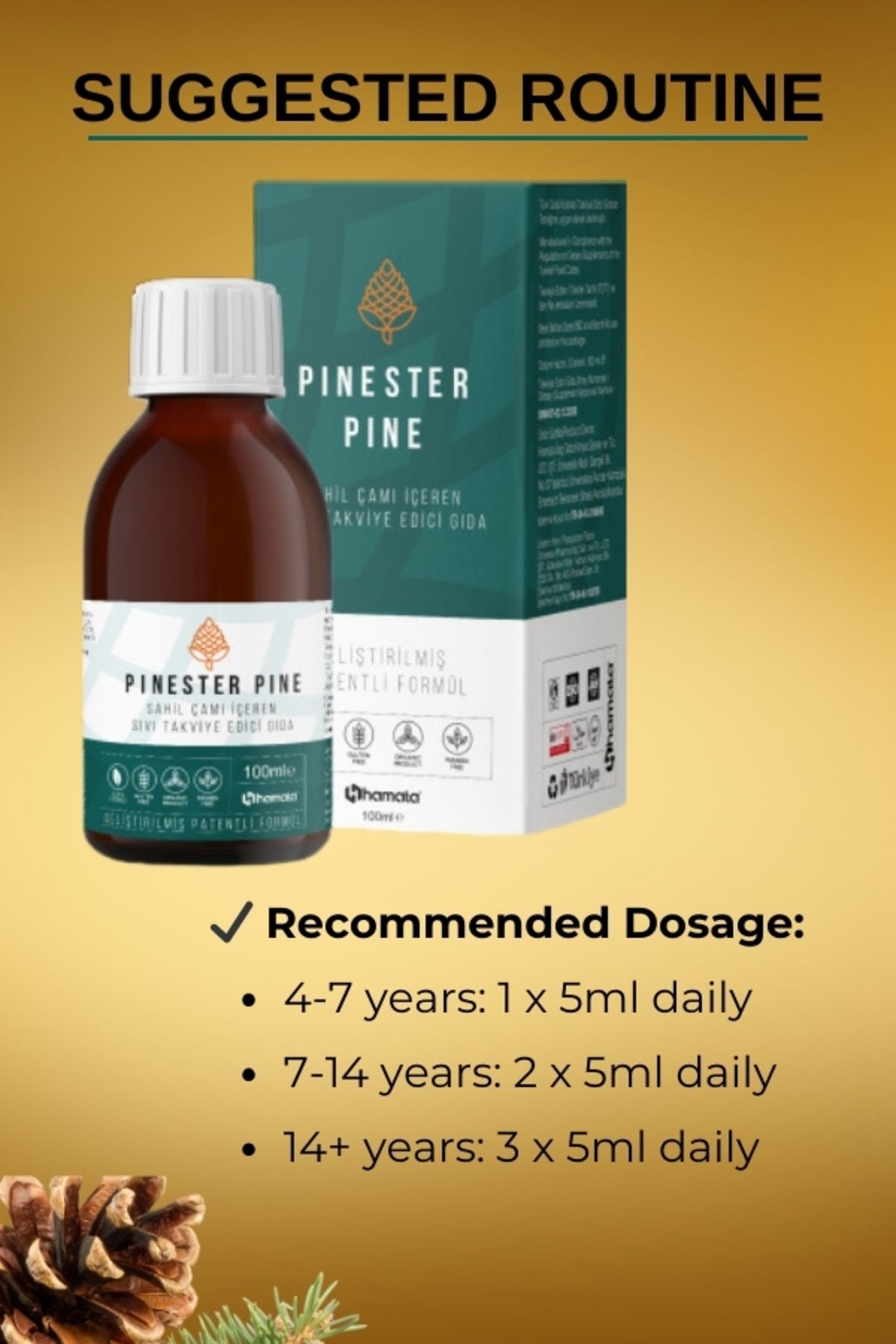 Hamata-Pinester Pine Syrup Supplement – for Respiratory Support & Immune Boost – 100ml 4