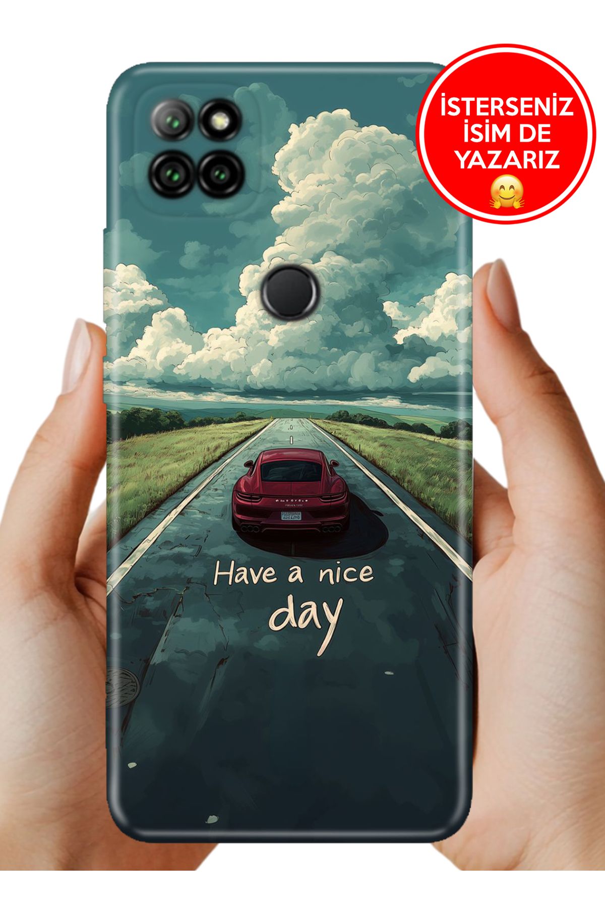 Cekuonline Casper Via E30 Kılıf Desenli Baskılı Kamera Korumalı ZRR Silikon Nice Day