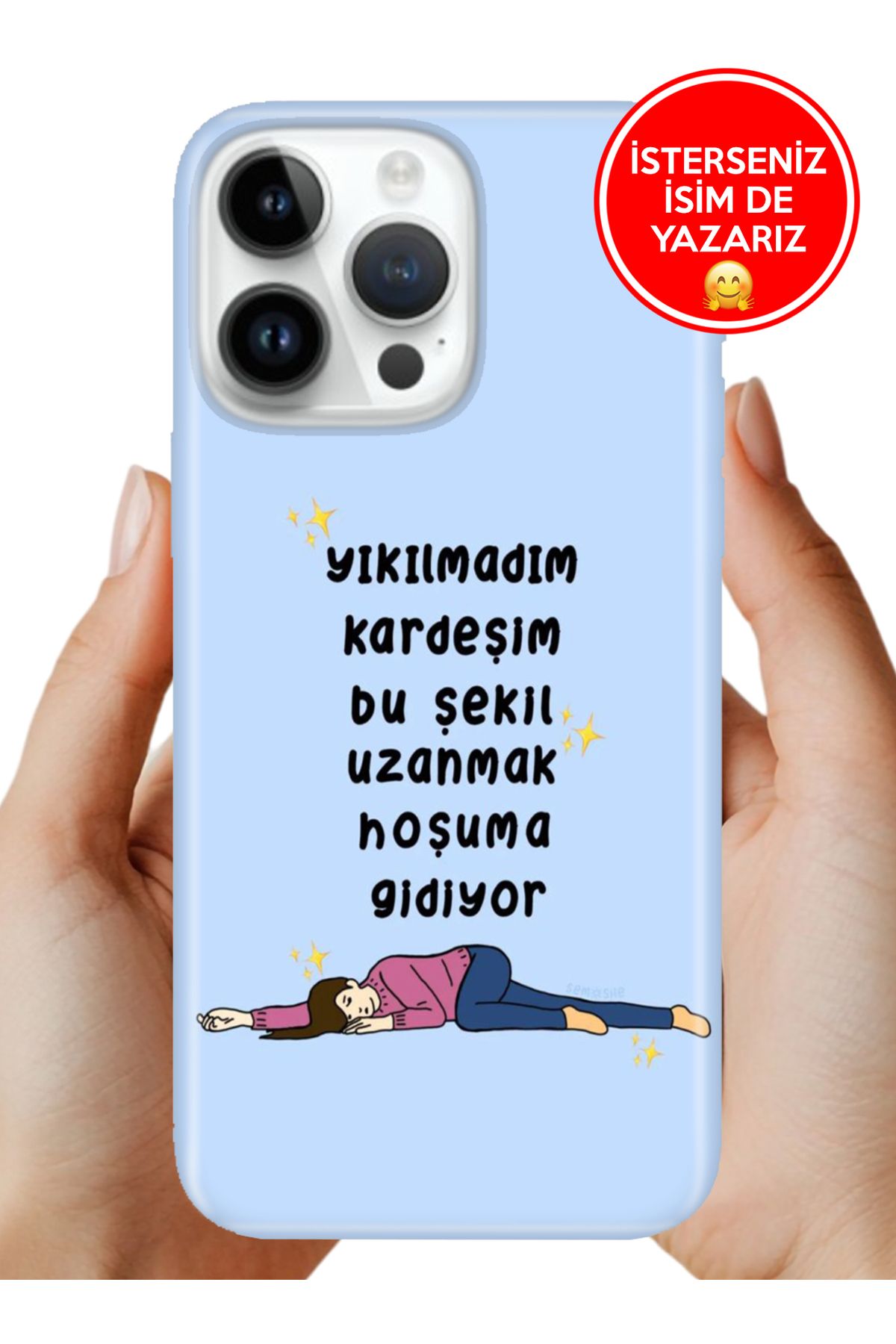 Cekuonline iPhone 16 Pro Kılıf Desenli Baskılı Kamera Korumalı ZRR Silikon Yıkılmadımmm