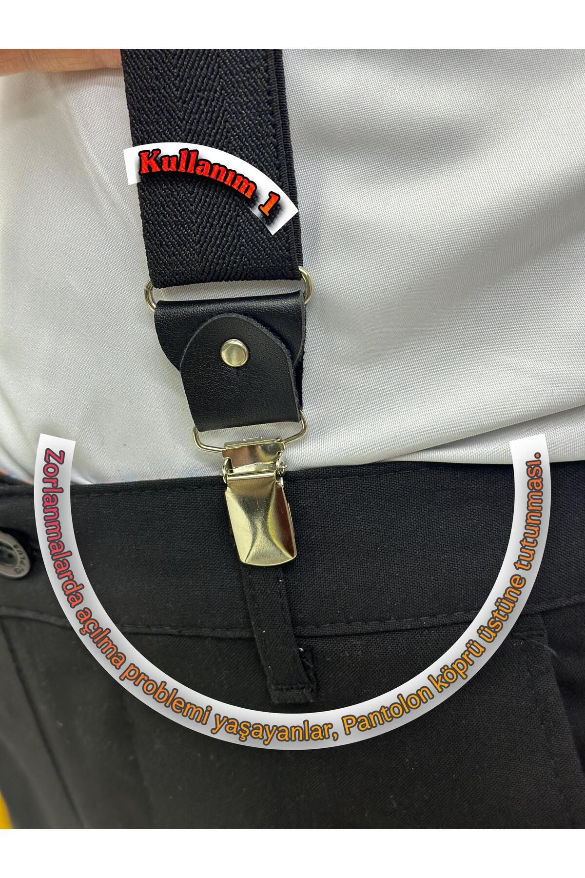 KOMBİN-Suspender Black Belt 6
