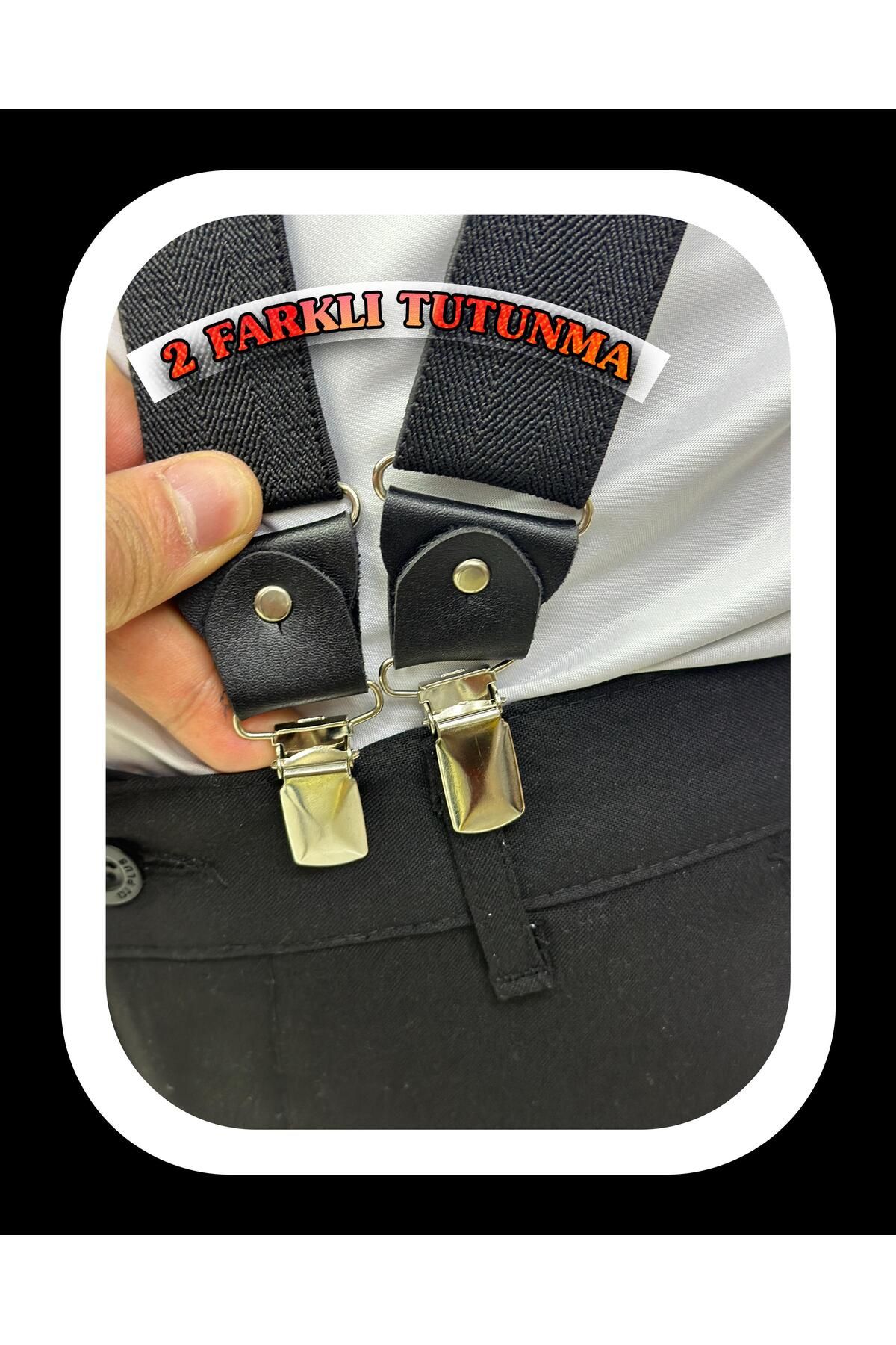 KOMBİN-Suspender Black Belt 5