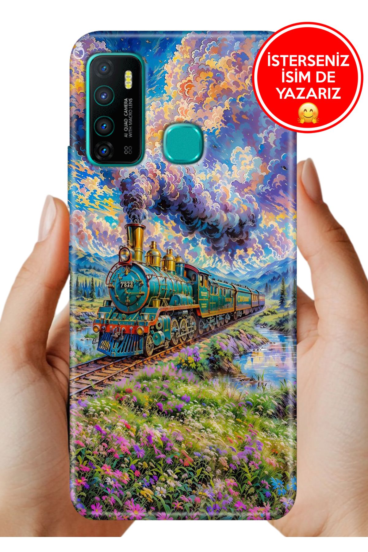 Cekuonline İnfinix Hot 9 Kılıf Hot 9 FullCover Resimli Desenli Silikon Çuf Çuf