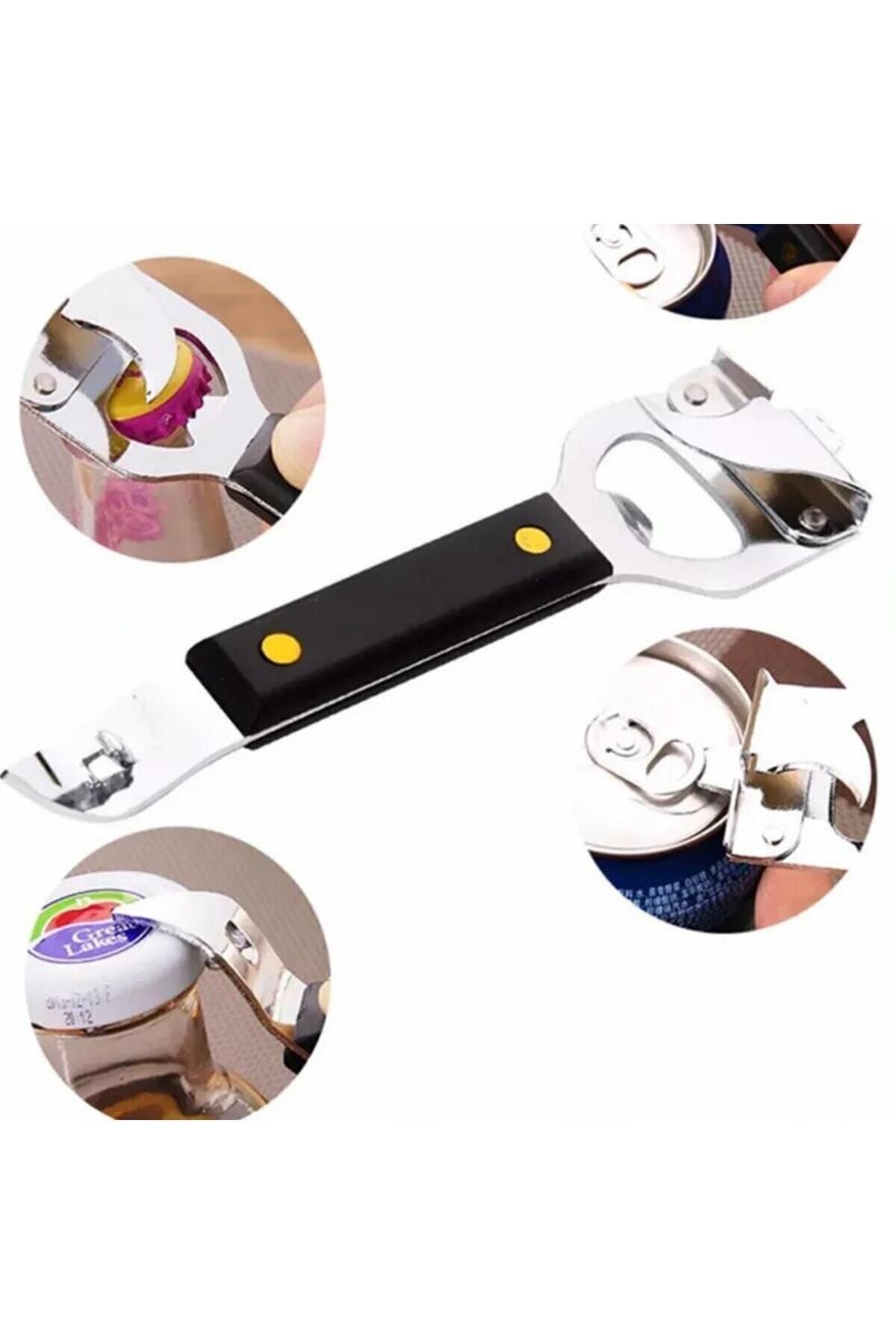 Neler Geldi Neler-Bottle and Can Opener - Lid Opener Smooth Side Cut Can Bottle Tin Opener 3