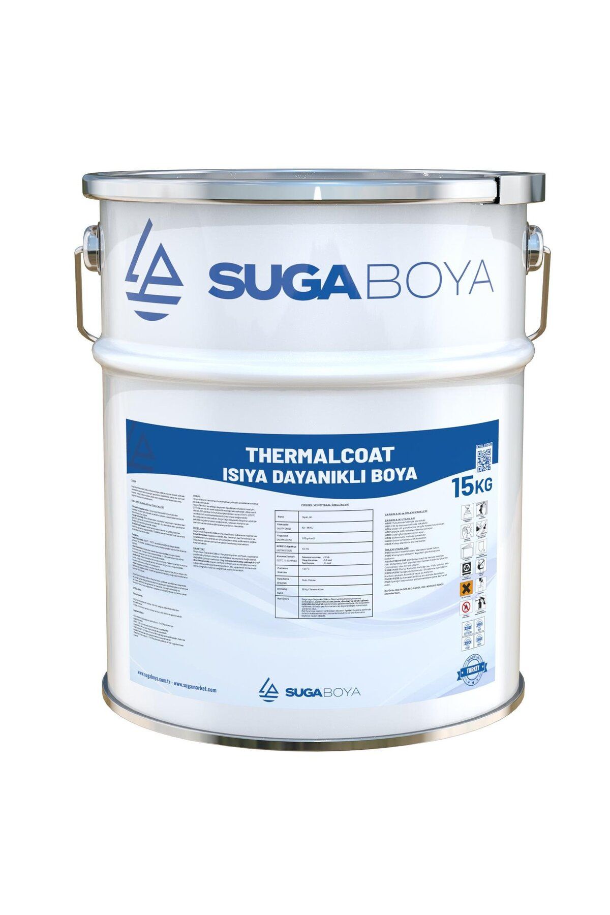 SUGA THERMALCOAT 15 KG Isıya Dayanıklı Boya 550⁰C-700⁰C