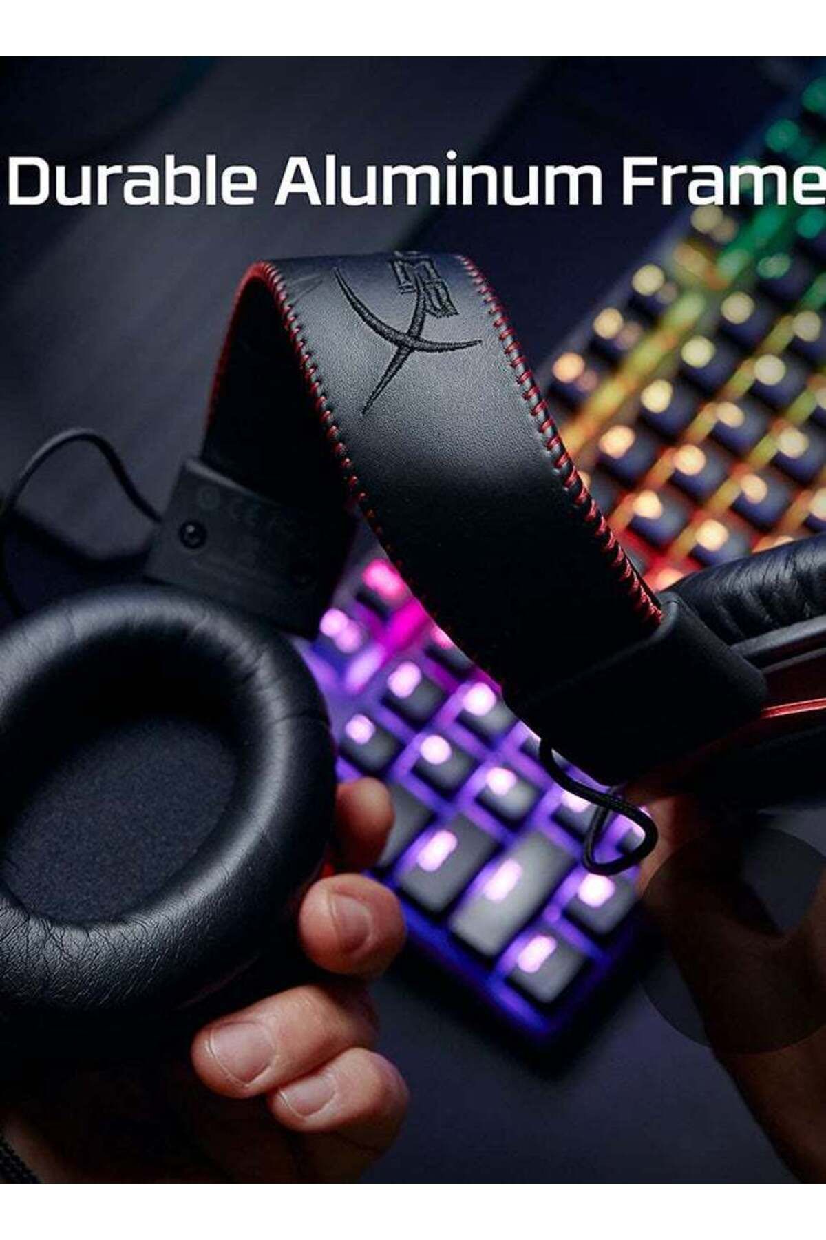 HyperX-Cloud II Wired Gaming Headset - Black-Red 4