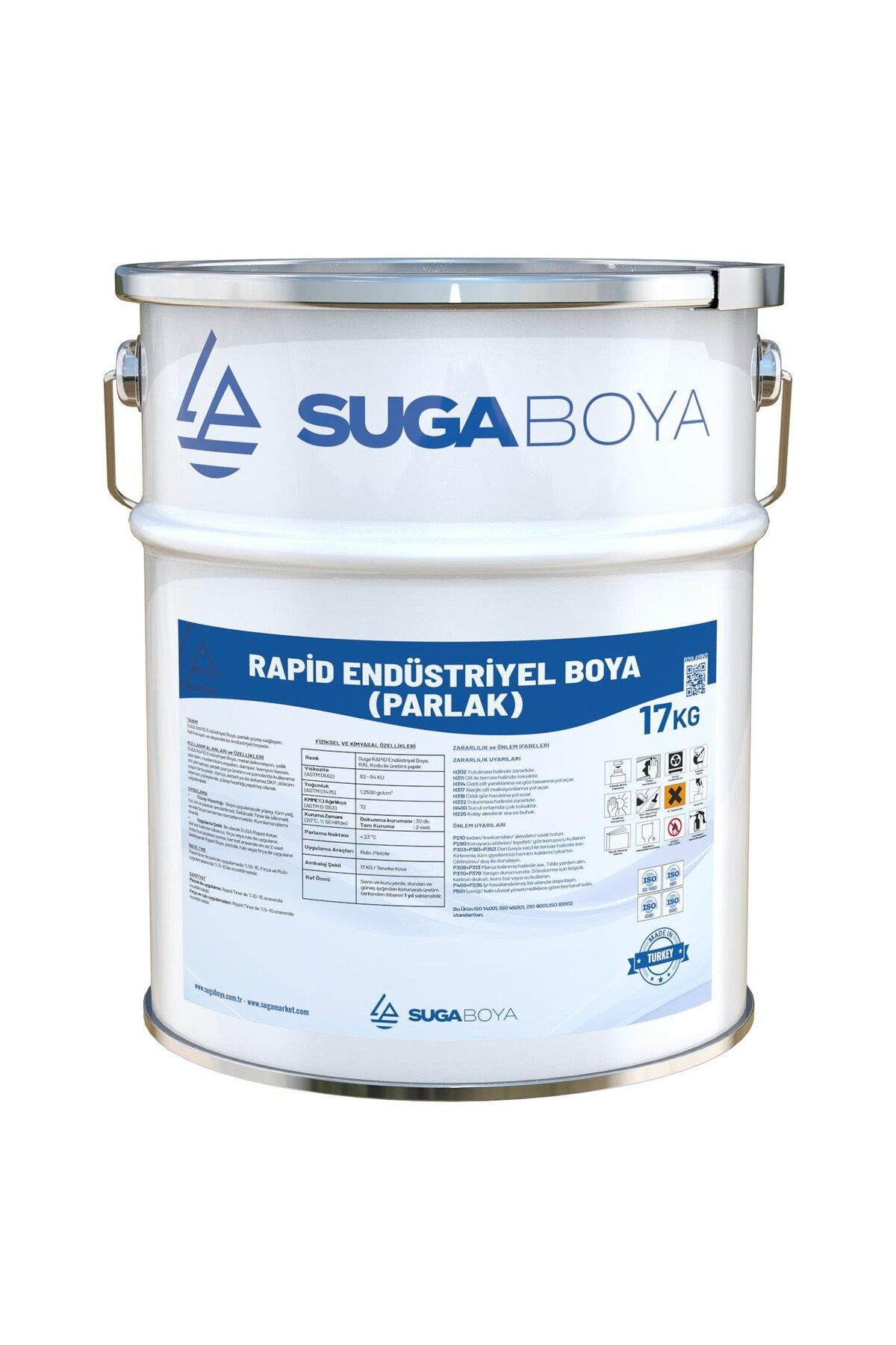SUGA RAPİD ENDÜSTRİYEL BOYA PARLAK 17 KG