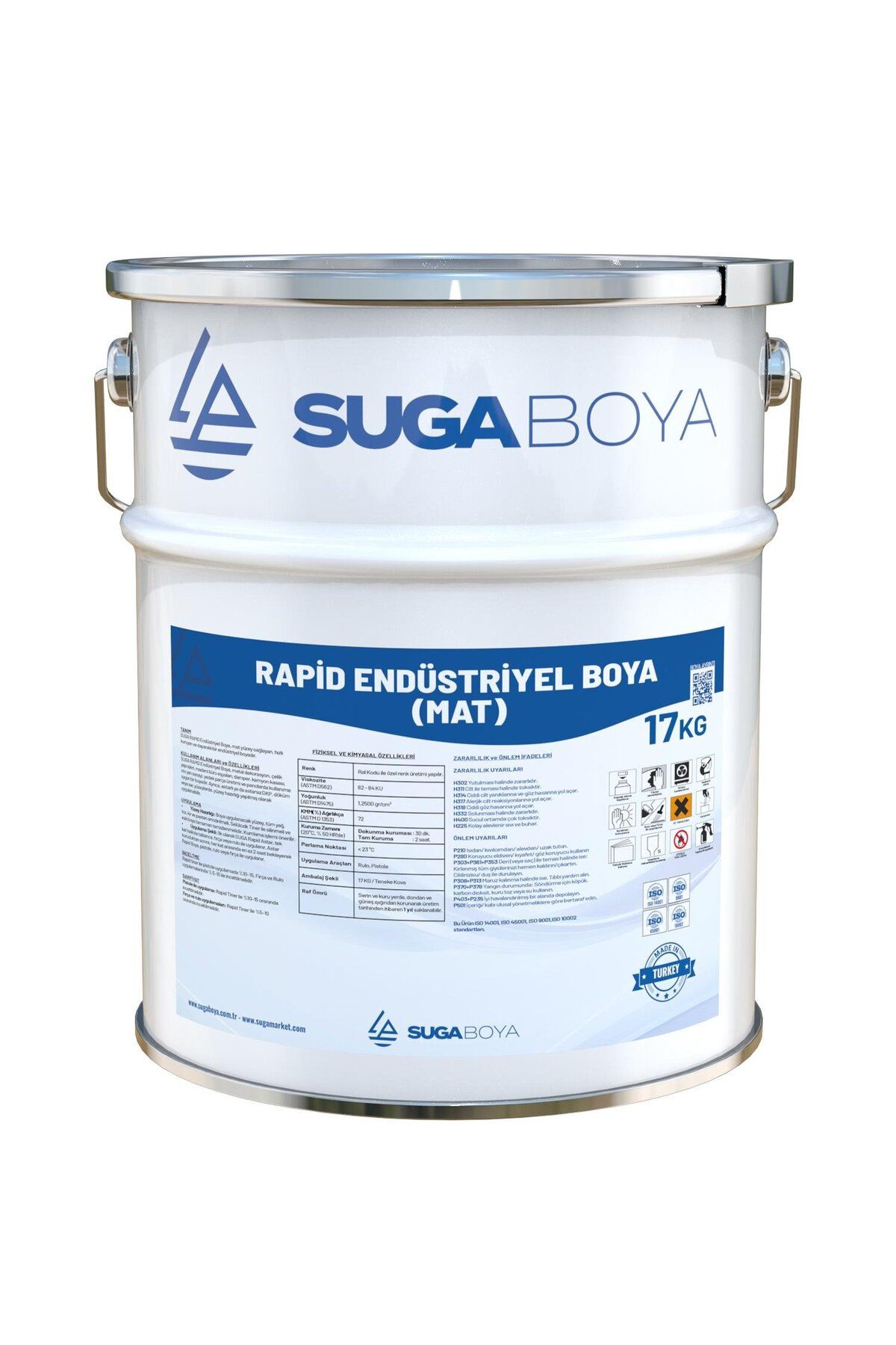 SUGA RAPİD ENDÜSTRİYEL BOYA MAT 17 KG