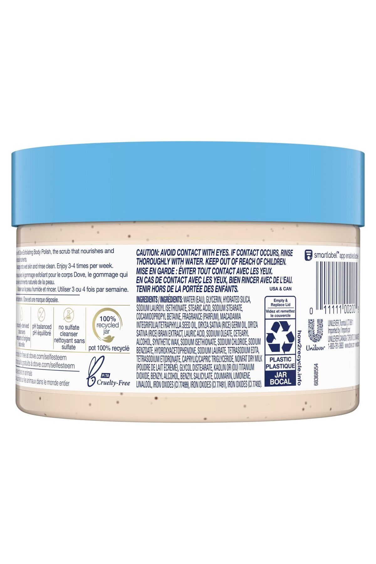 Dove-Scrub Macadamia & Rice Milk Reveals Visibly Smoother Skin Body Scrub That Nourishes Skin 298 gr 2
