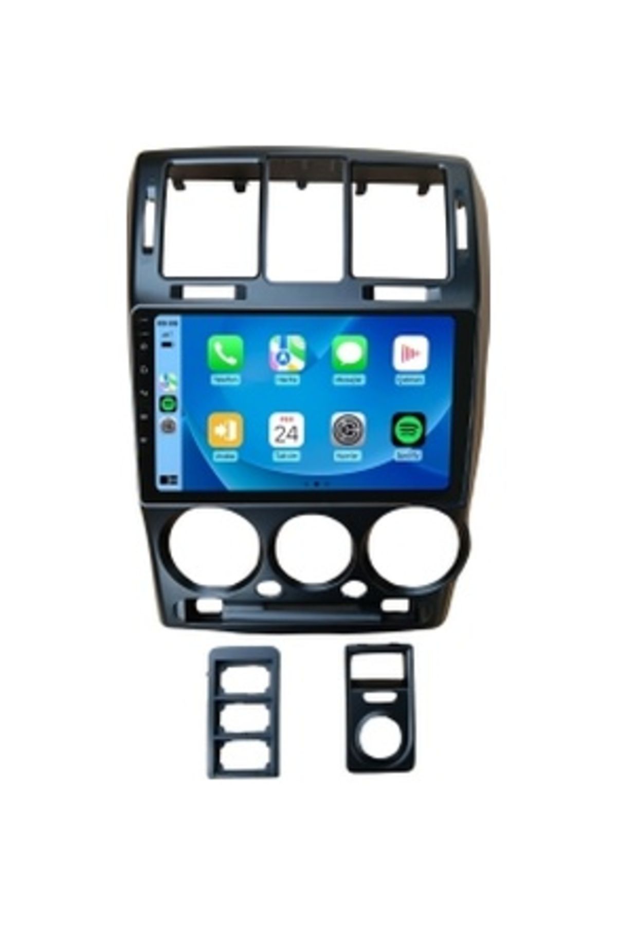 NAVİ Hyundai Getz Siyah 2003-2011 4GB Ram 32GB Hafıza 4 Çekirdek Carplay Kamera Android Multimedya