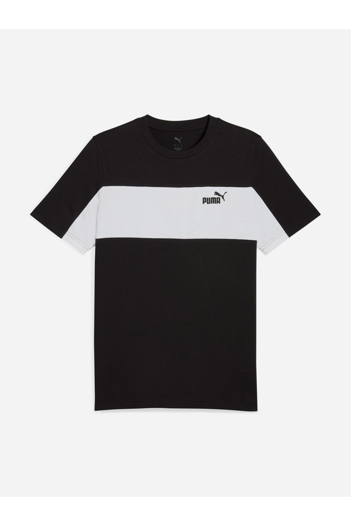 Puma-Essential Color Block Logo Print T-Shirt 4