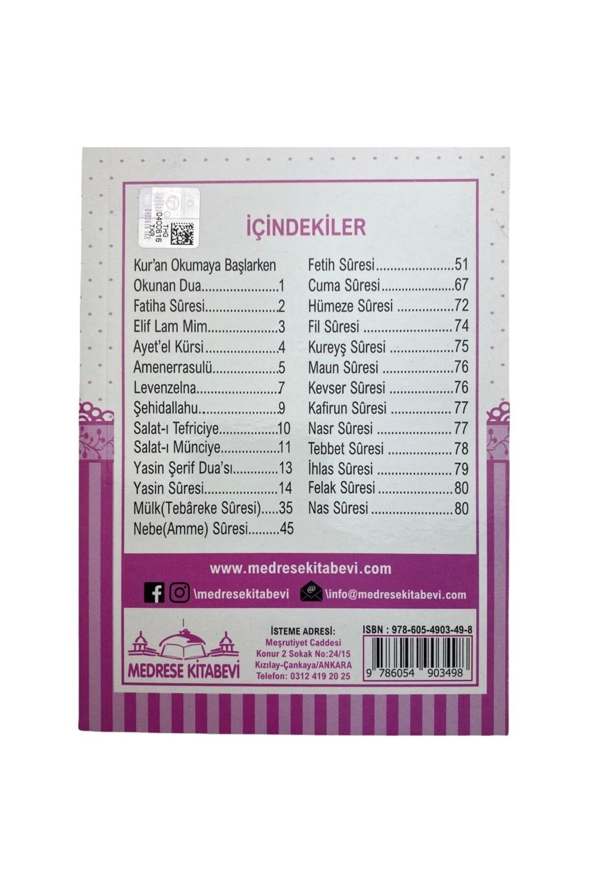 Medrese Kitab Evi Tül Keseli Yasin Cüzü Kitabı 50'li Karışık Renk Tesbihli Sesli Dinleme Özellikli Doğum Mevlüt Hediye fotoğrafı 4 (önizleme)