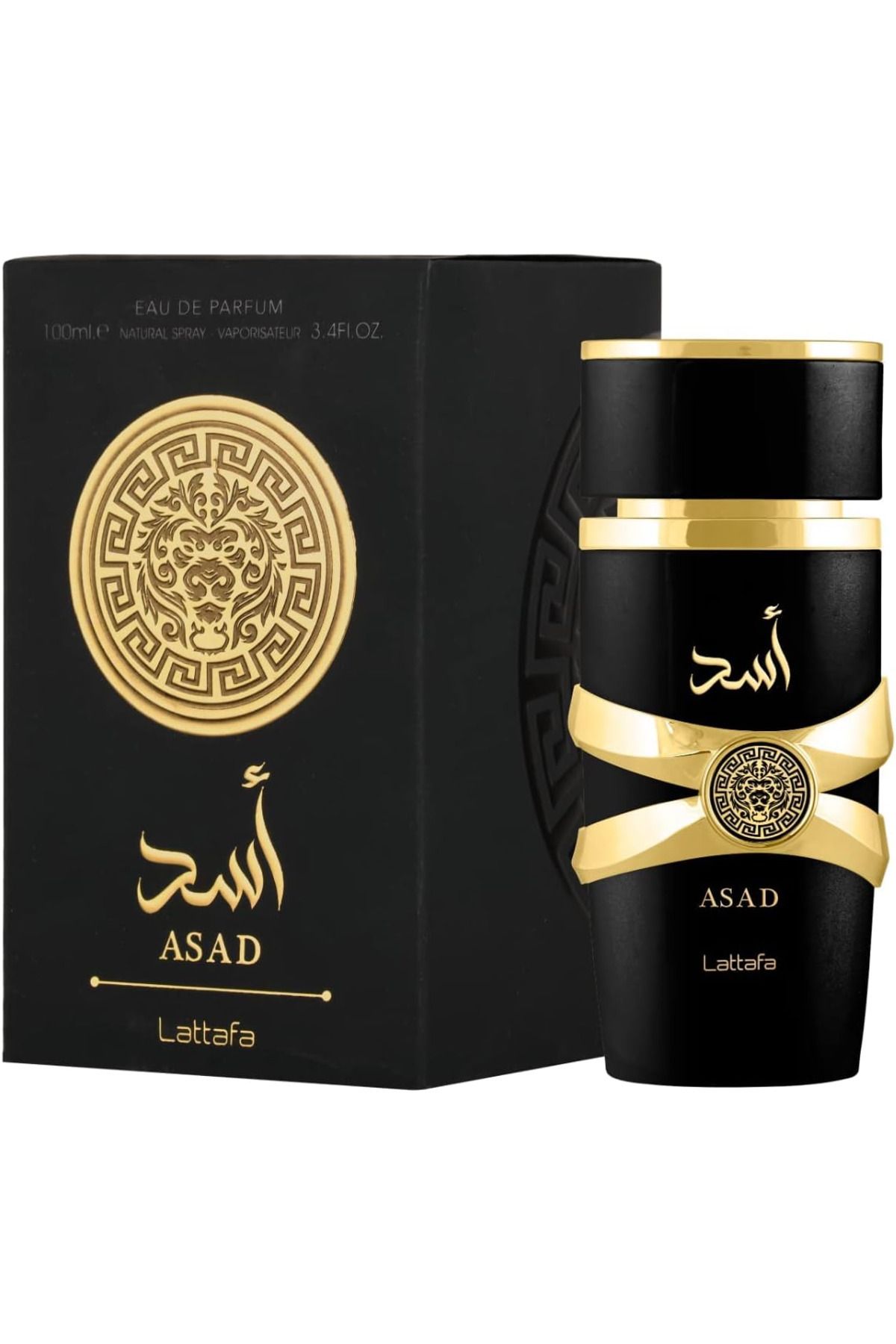 lattafa-Asad Eau de Parfum Imported, Luxurious, Refreshing, Long-Lasting Oud and Musk Scent by Lattafa, 100ml for Unisex 1