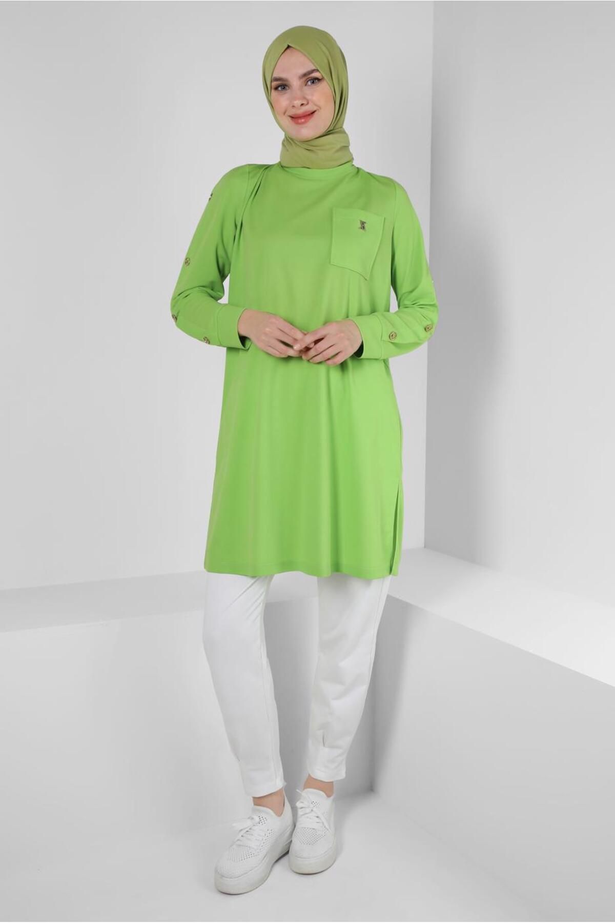 تونیک لباس ورزشی جیبی فلزی 43885 Alvina