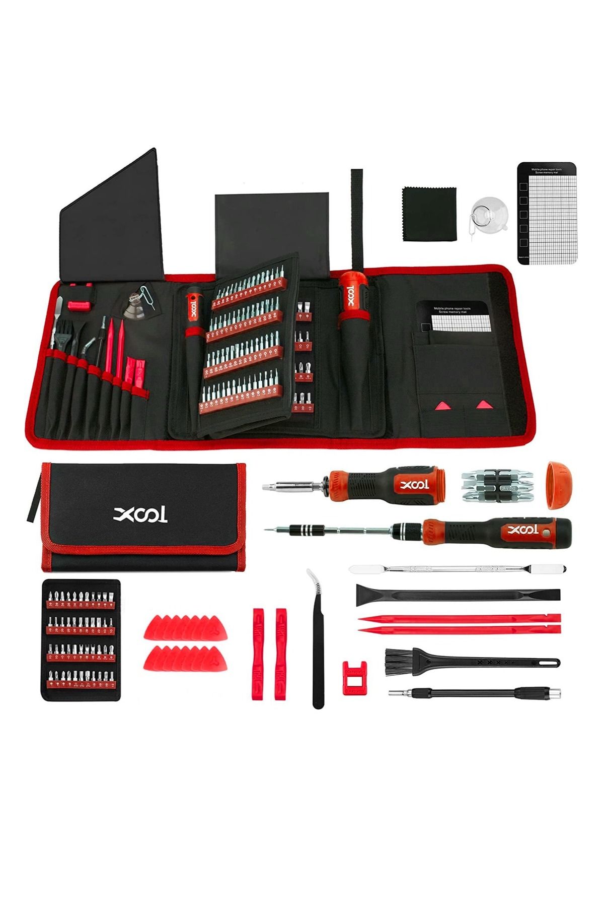 xool-200 in 1 Precision Screwdriver Set, Electronics Repair Tool Magnetic Driver Kit with 164 Bits 1